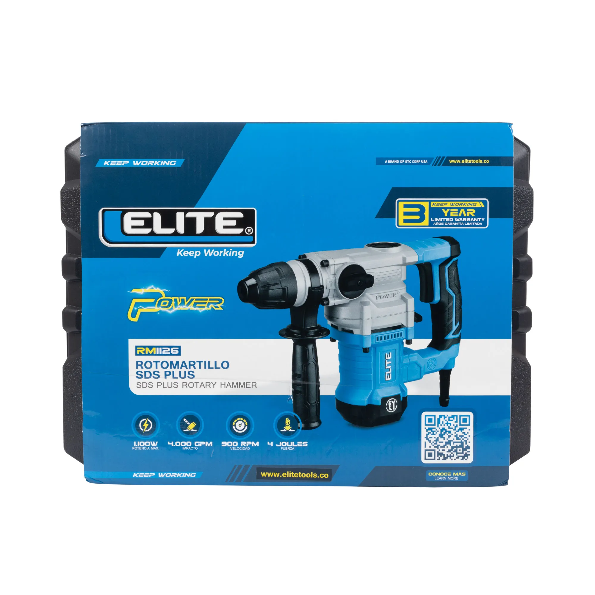 Rotomartillo con Encastre Tipo SDS Plus