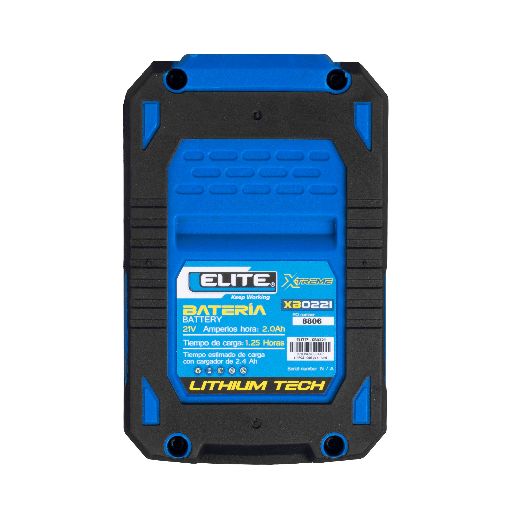 BATERIA ION DE LITHIO 21V, 2AH, ELITE