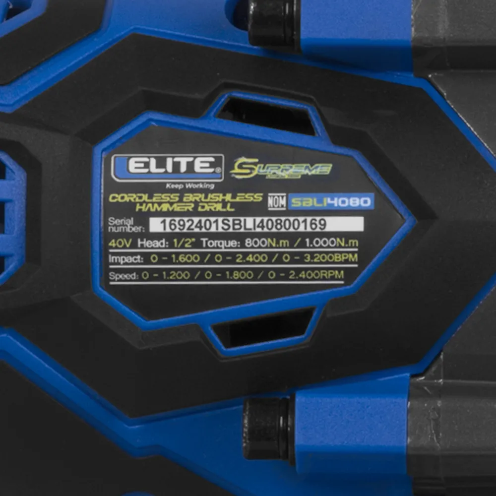 LLAVE DE IMPACTO INALÁMBRICA 1/2” SIN ESCOBILLAS BTM (BRUSHLESS TECH MOTOR) (NO INCLUYE BATERÍA NI CARGADOR)