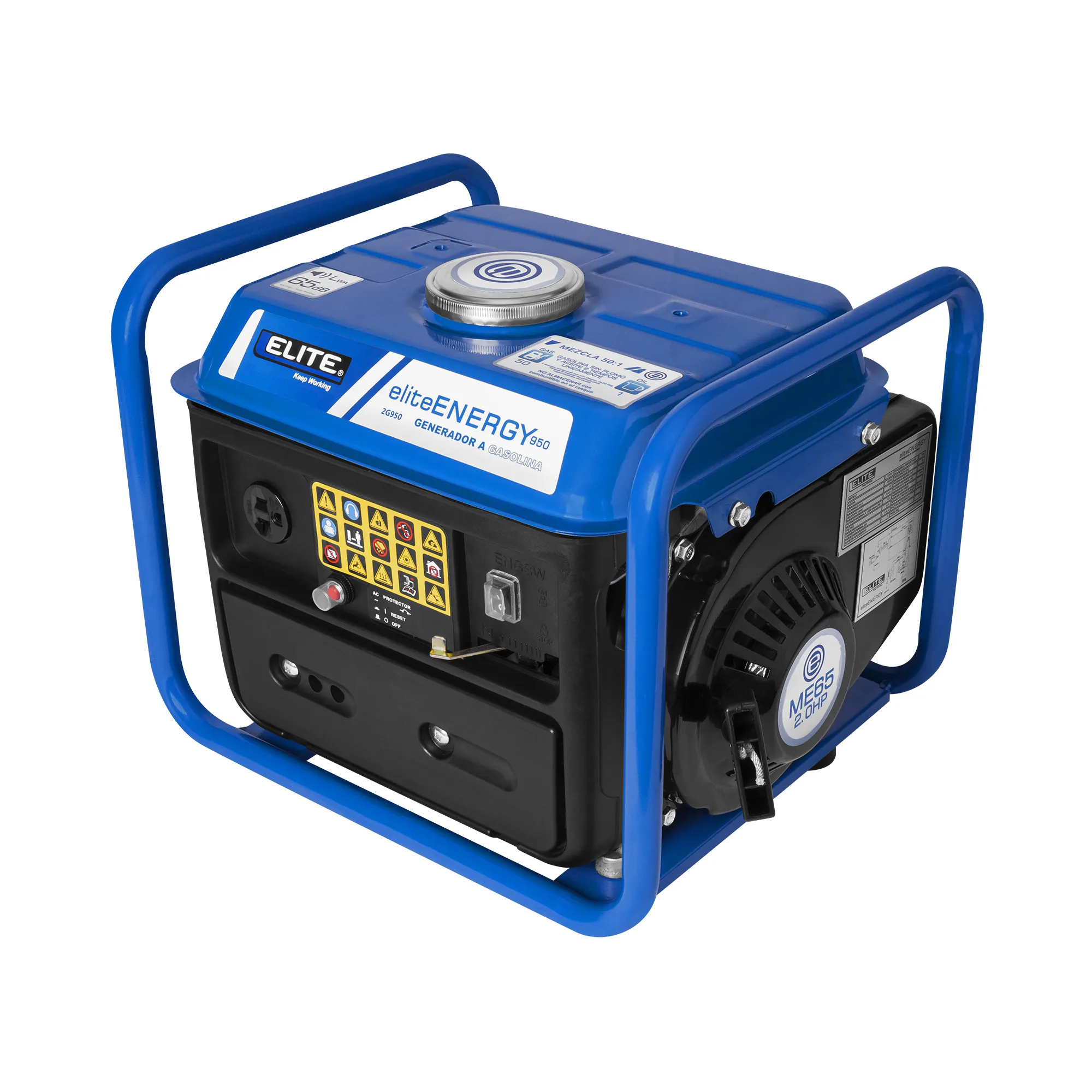 Generador eléctrico a gasolina 950W ELITE