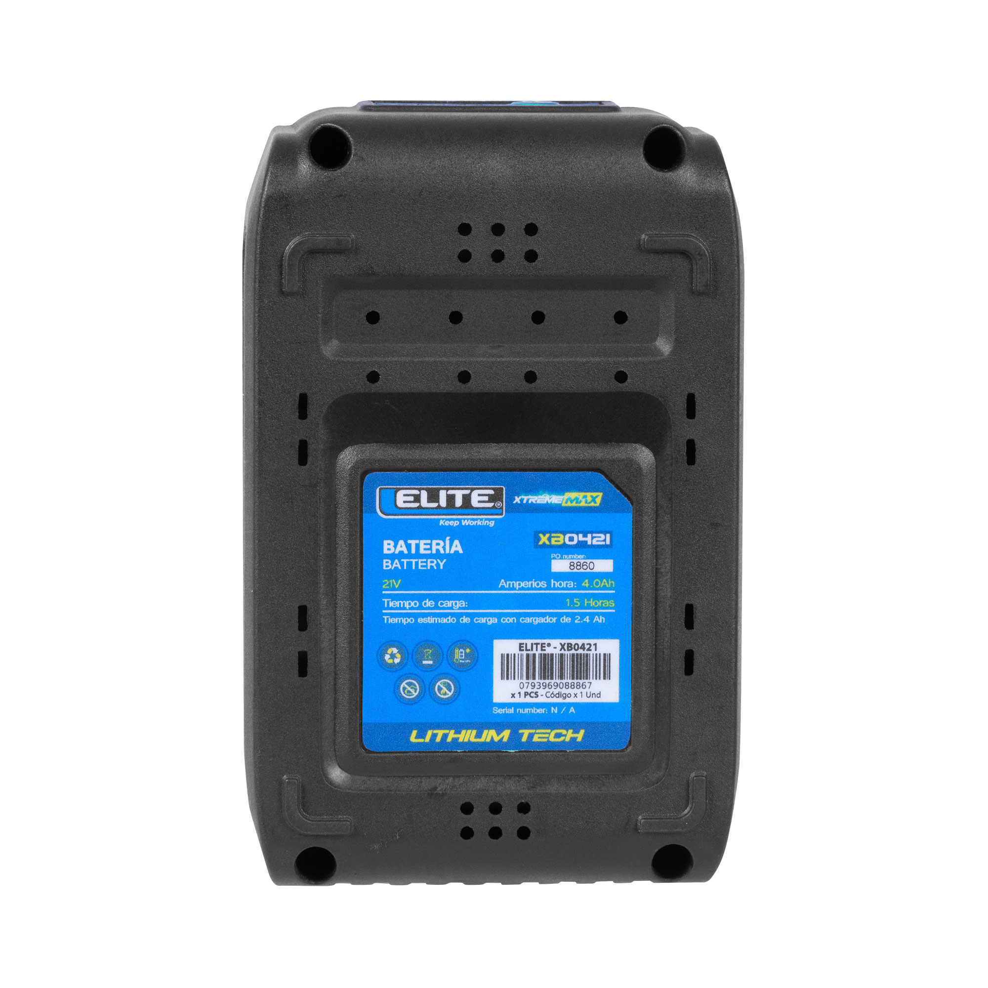BATERIA ION DE LITHIO 21V, 4AH, ELITE