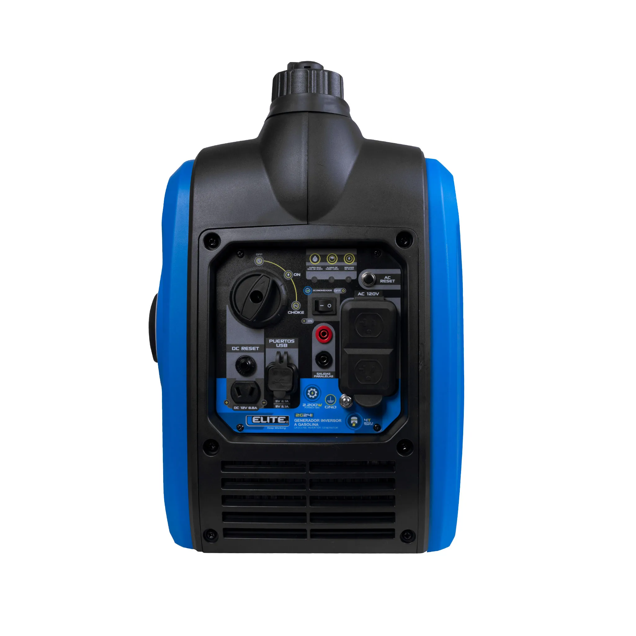 Generador Inverter Portátil a Gasolina ELITE 2.2 Kw . 120 V - 60 Hz, Arranque Manual