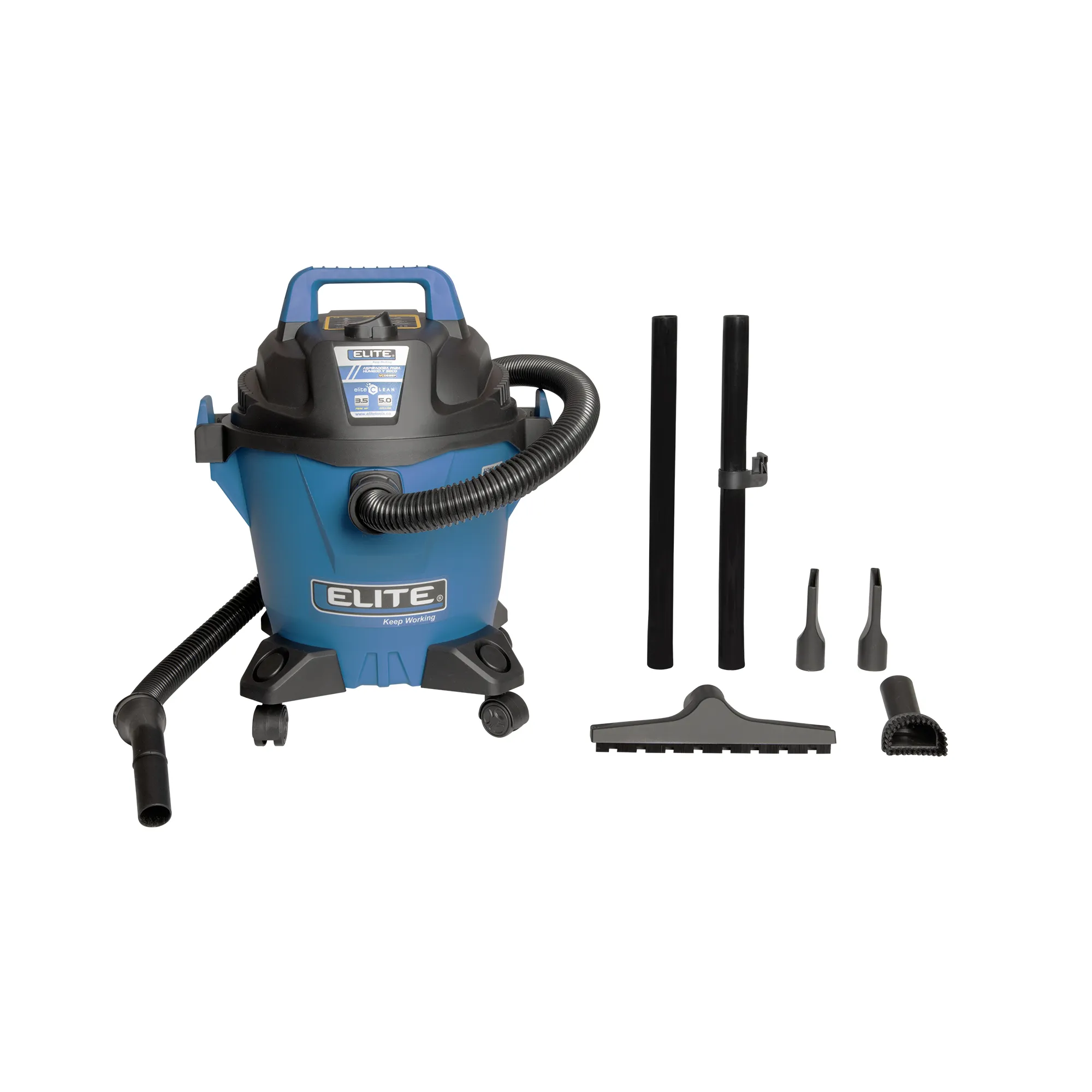 Aspiradora 3.5 Hp 19 L / 5.0 G Húmedo / seco ELITE