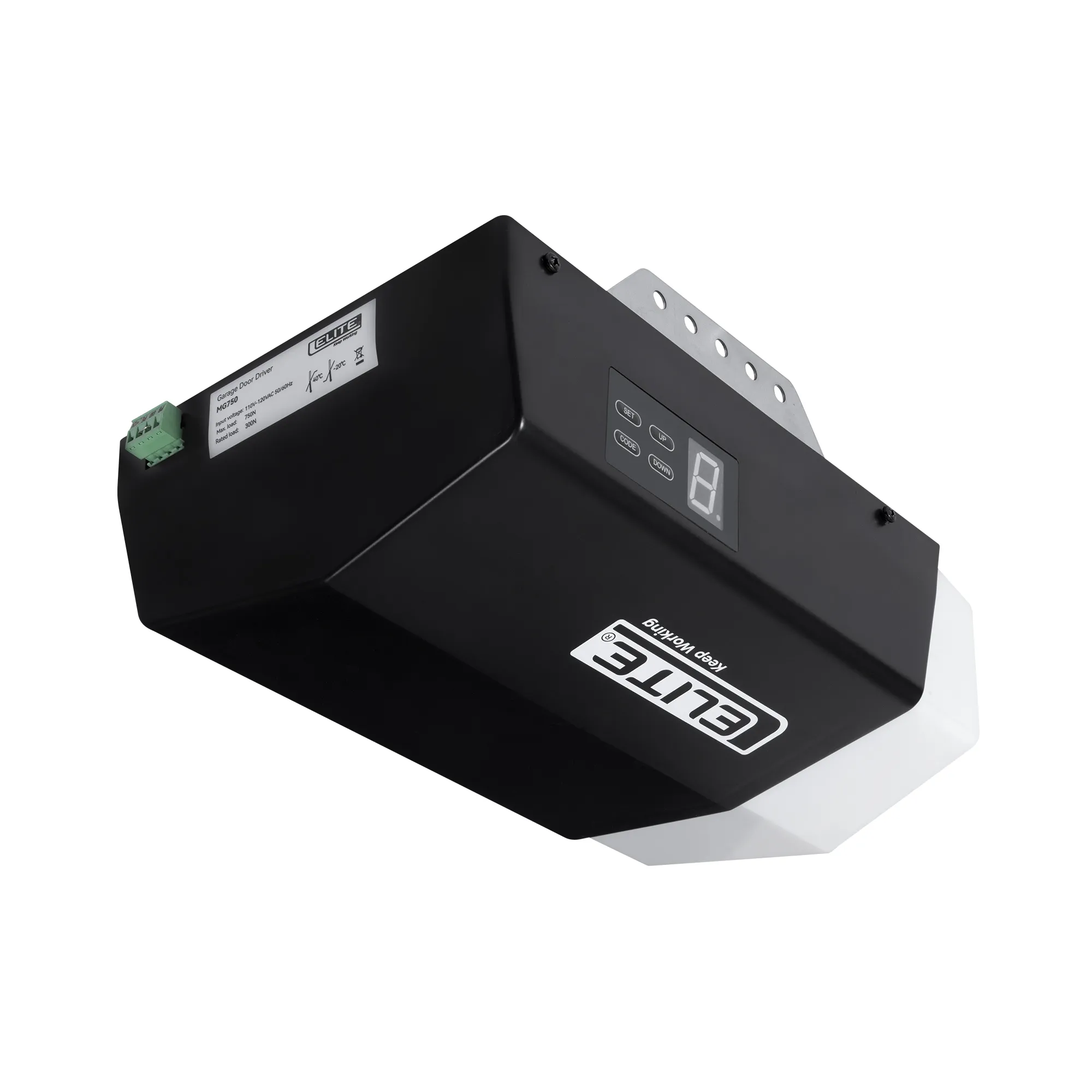 Sistema de apertura para puertas de garaje seccionales de alta velocidad para puertas de hasta 100Kg. 24V. 1/2 Hp (750N). LIFT 750 MG750