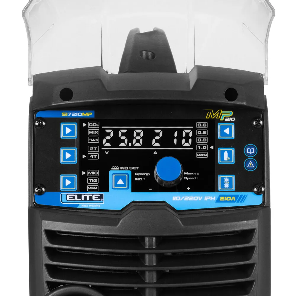 Soldador Inversor MULTIPROCESOS ELITE MP 210 5KG - 210A 110/220V