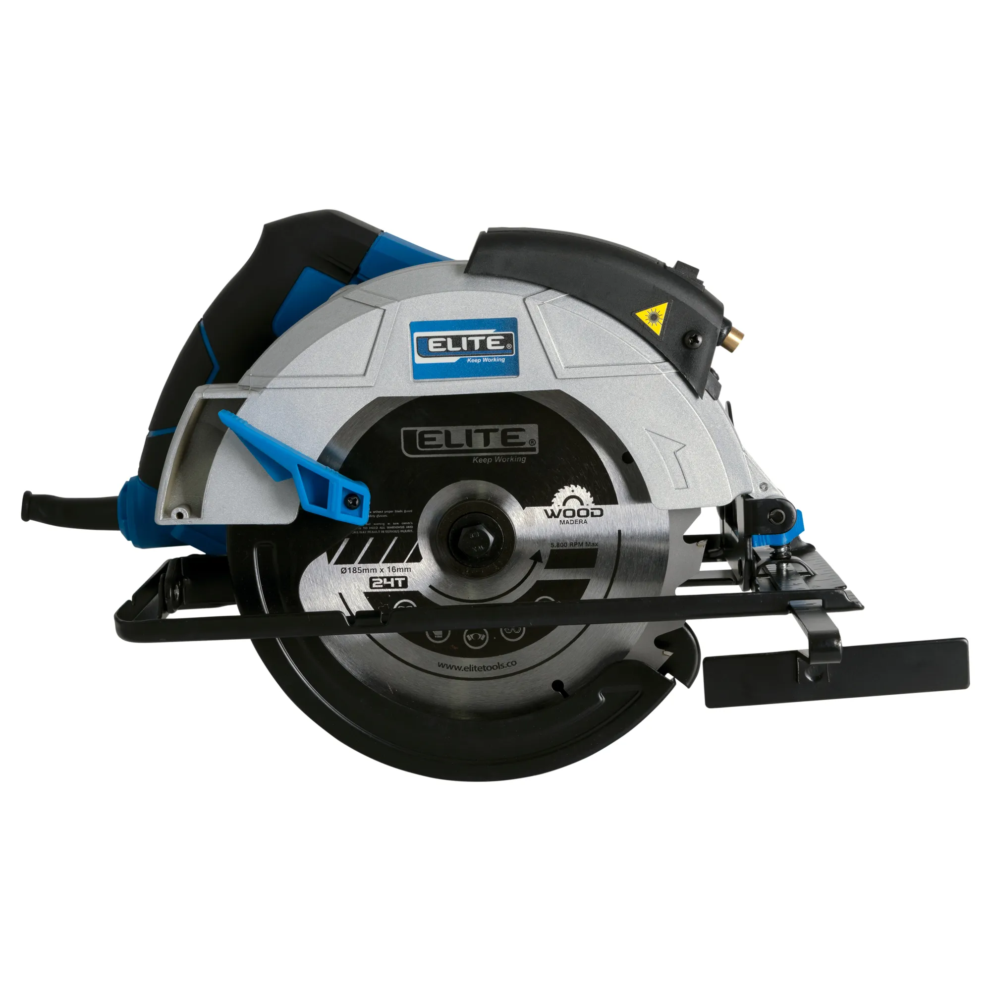 Sierra circular 1.550 W 5.800 RPM con guía láser Rf. CHS16 ELITE
