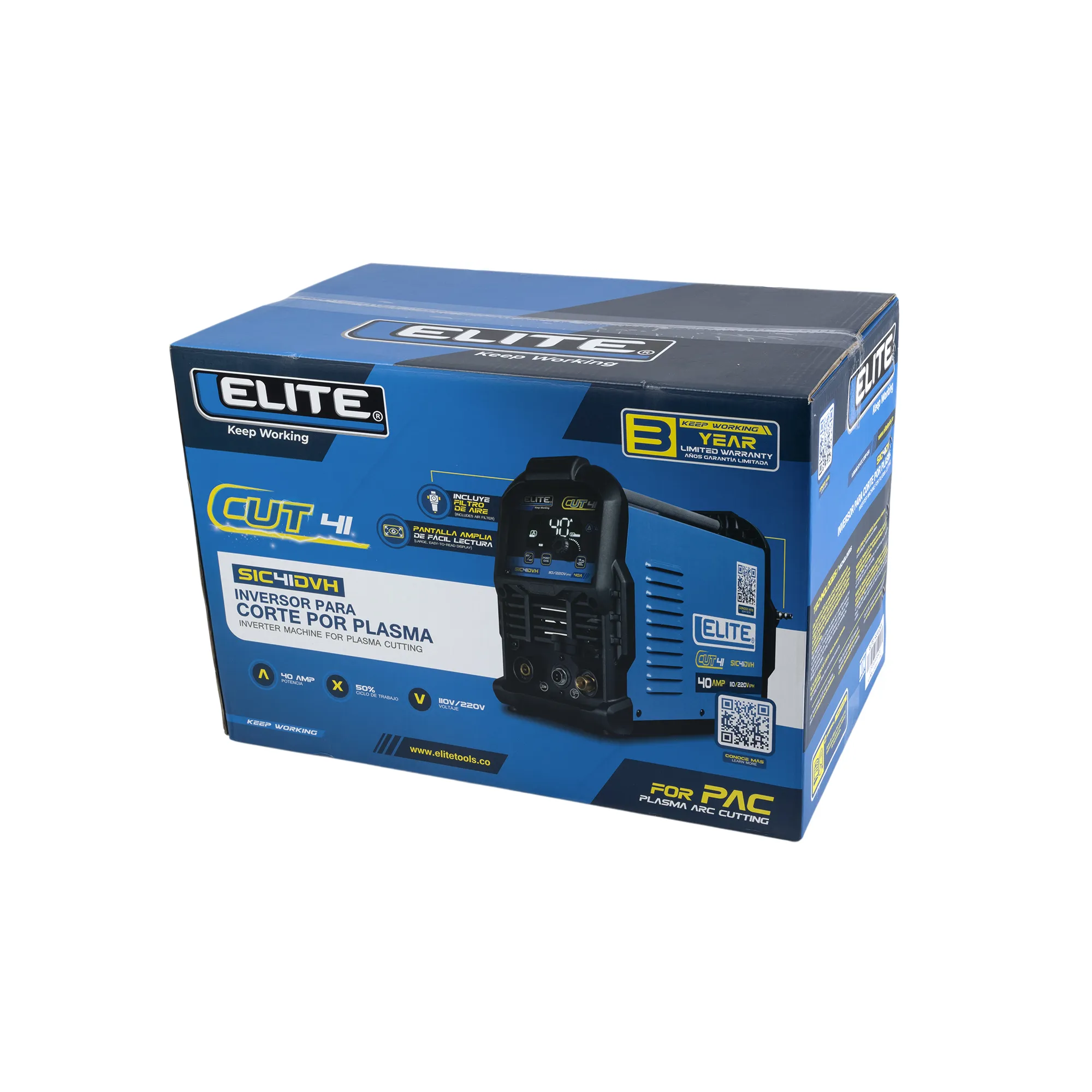 Inversor para corte por plasma ELITE CUT 41 sic41dvh - 40a 110/220v - corte recomendado 3/8" (9mm)