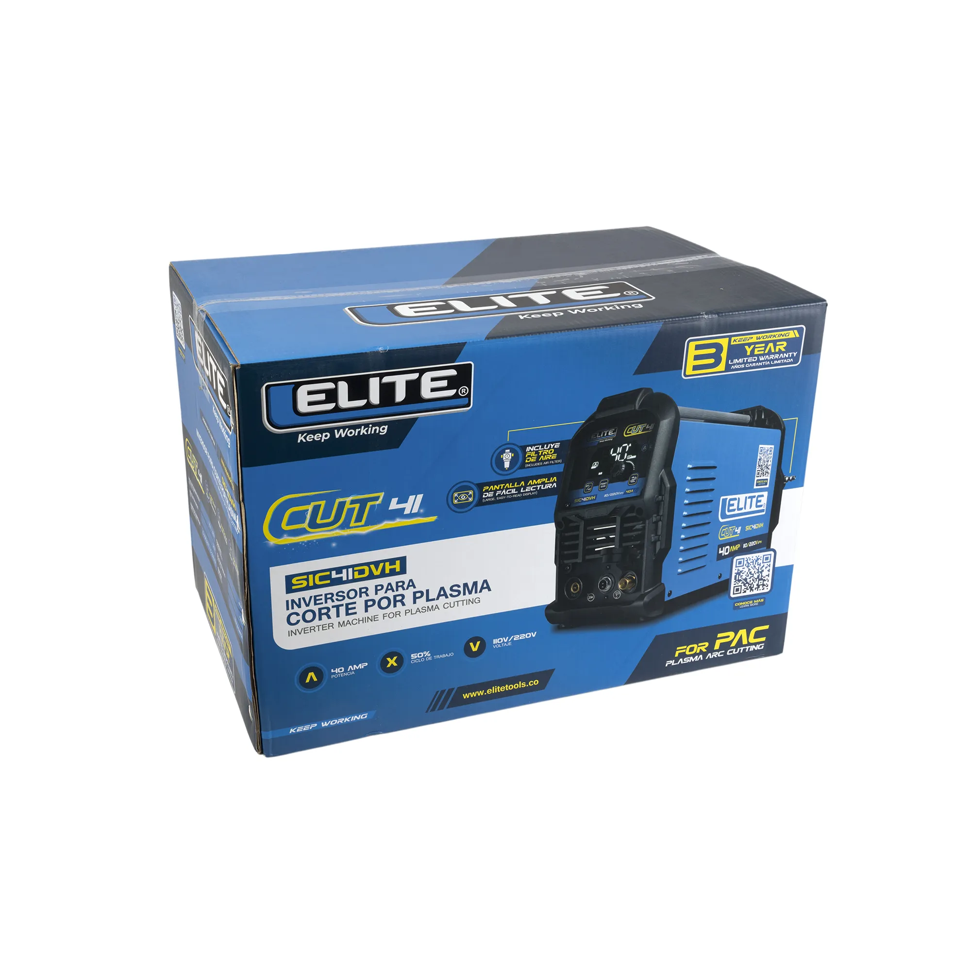 Inversor para corte por plasma ELITE CUT 41 sic41dvh - 40a 110/220v - corte recomendado 3/8" (9mm)