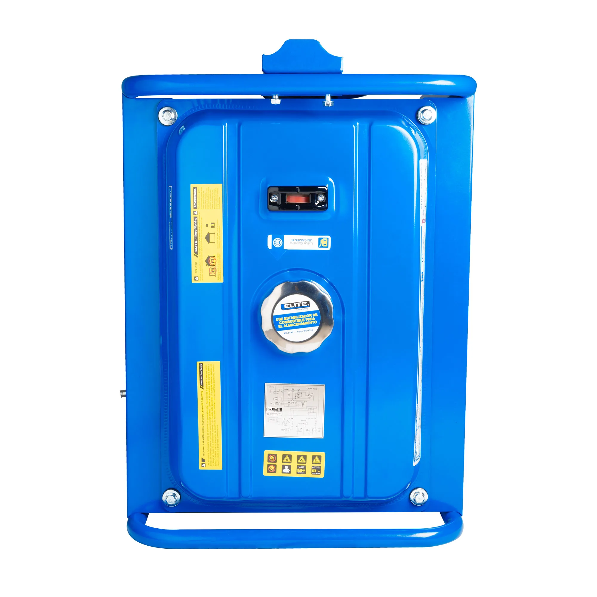 Generador Portatil a Gasolina, Potencia Maxima 4kW, 4 Tiempos, Capacidad del Tanque de 15L, Arranque Manual y Electrico Tipo Switch