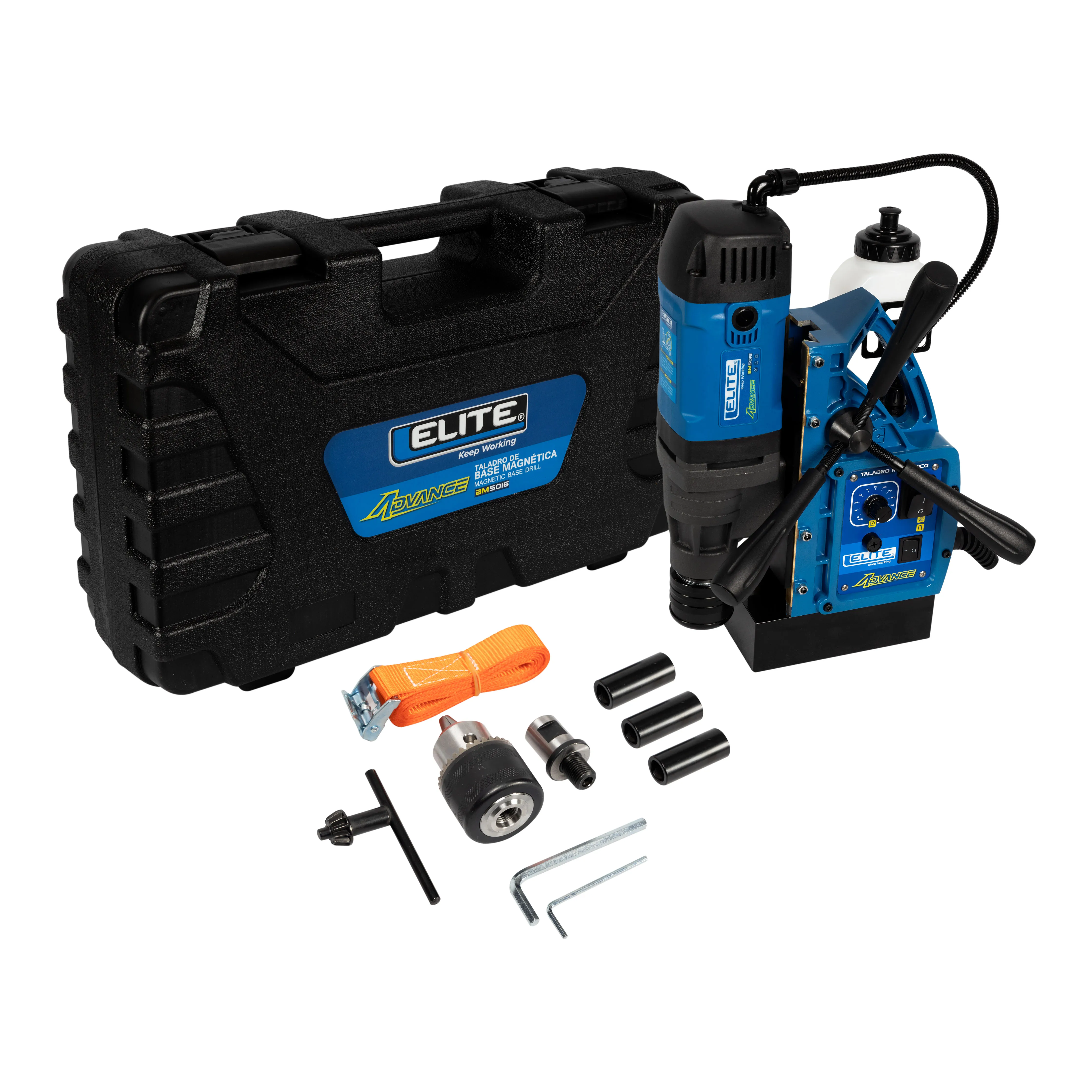 Taladro de Base Magnetica BM5016 ADVANCE, Encastre Tipo Weldon, con capacidad de perforacion maxima de 50mm (2pul).
