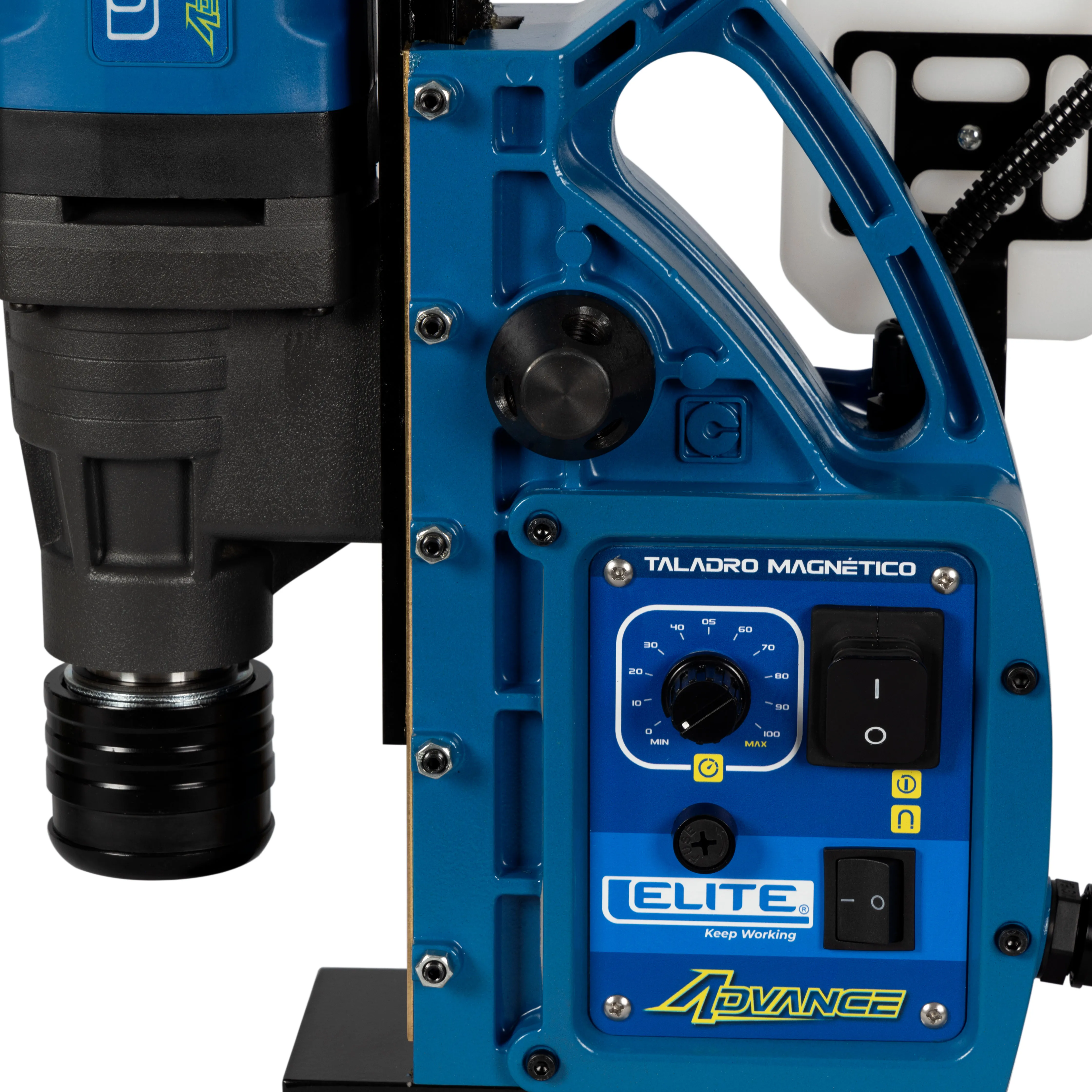 Taladro de Base Magnetica BM5016 ADVANCE, Encastre Tipo Weldon, con capacidad de perforacion maxima de 50mm (2pul).