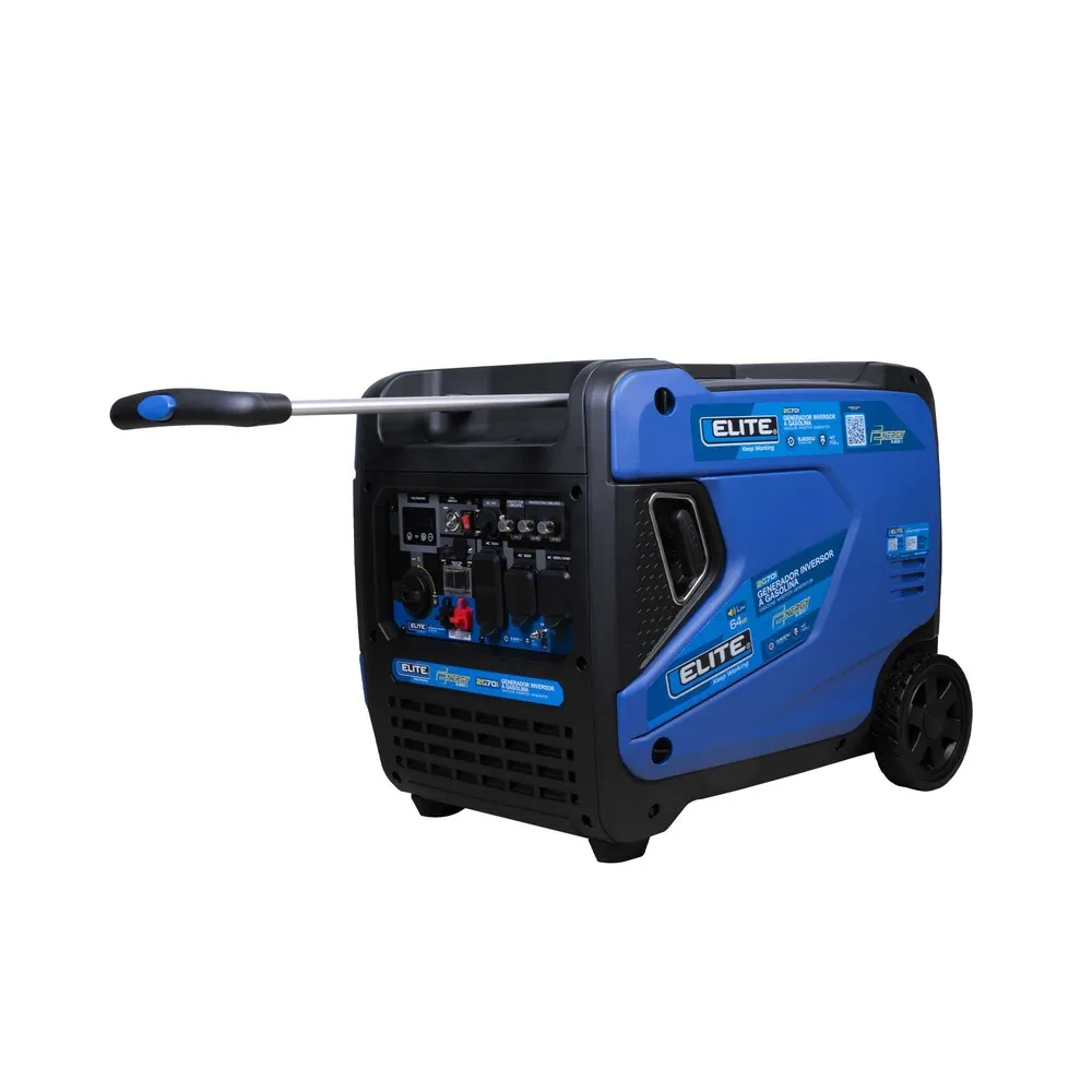 Generador inversor a gasolina Elite 2G70i 6.6 kW 110/220 V 60 Hz monofásico con arranque manual y eléctrico