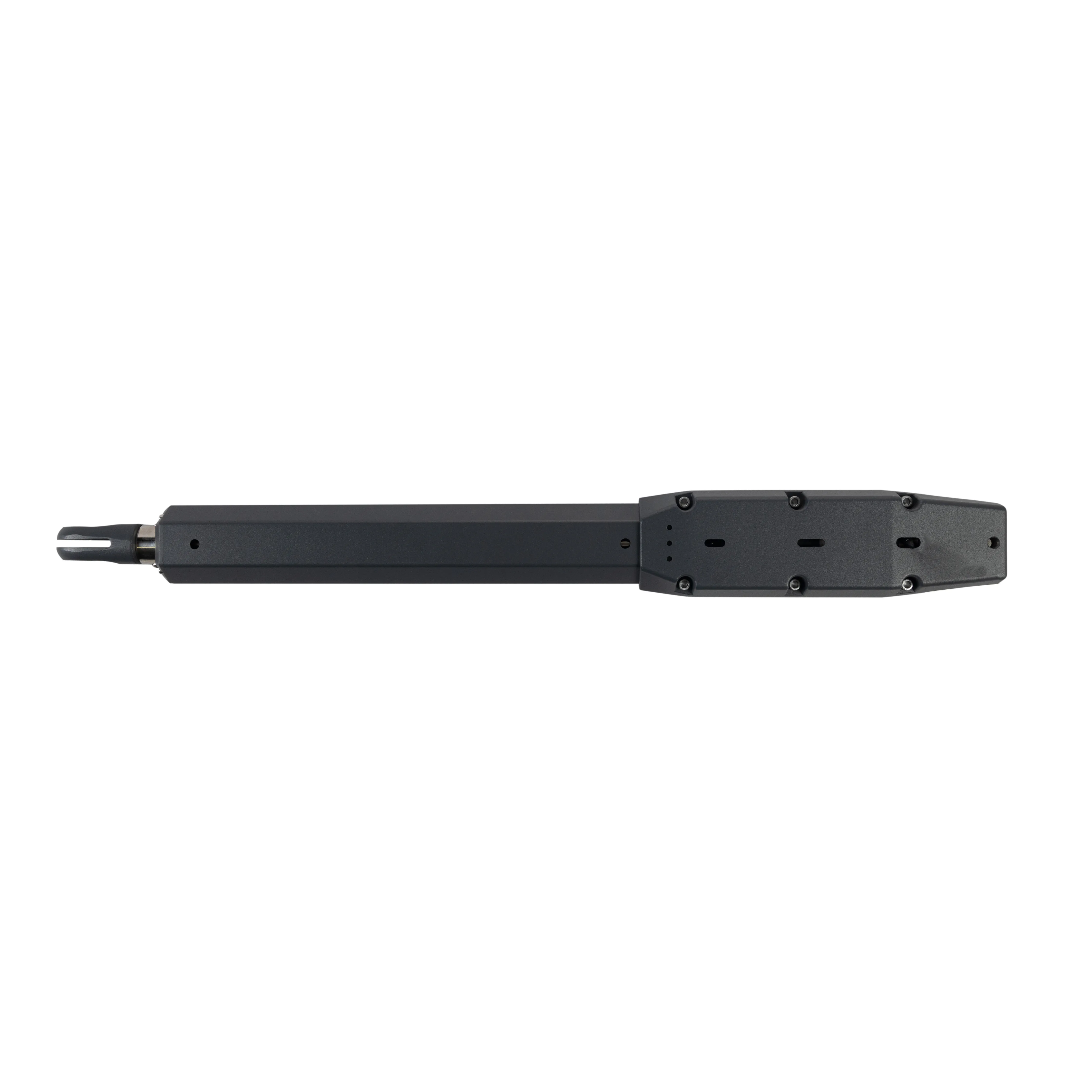 Motor para puerta batiente automática a 24V, con función antiaplastamiento. Incluye tarjeta controladora, batería y 2 controles remotos.
