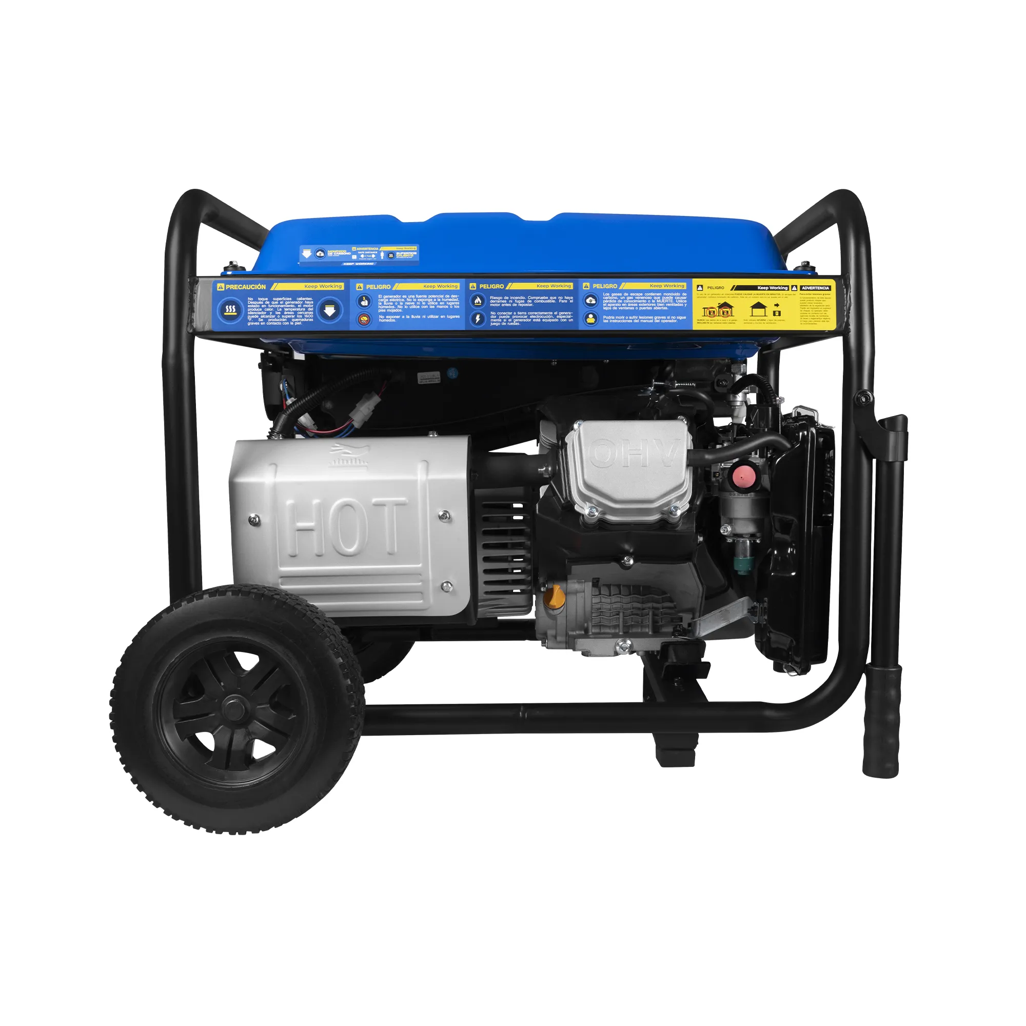 Generador a gasolina Abierto 11.000W 120V-240V 60Hz Encendido electrico con llave y manual - Incluye selector ATS