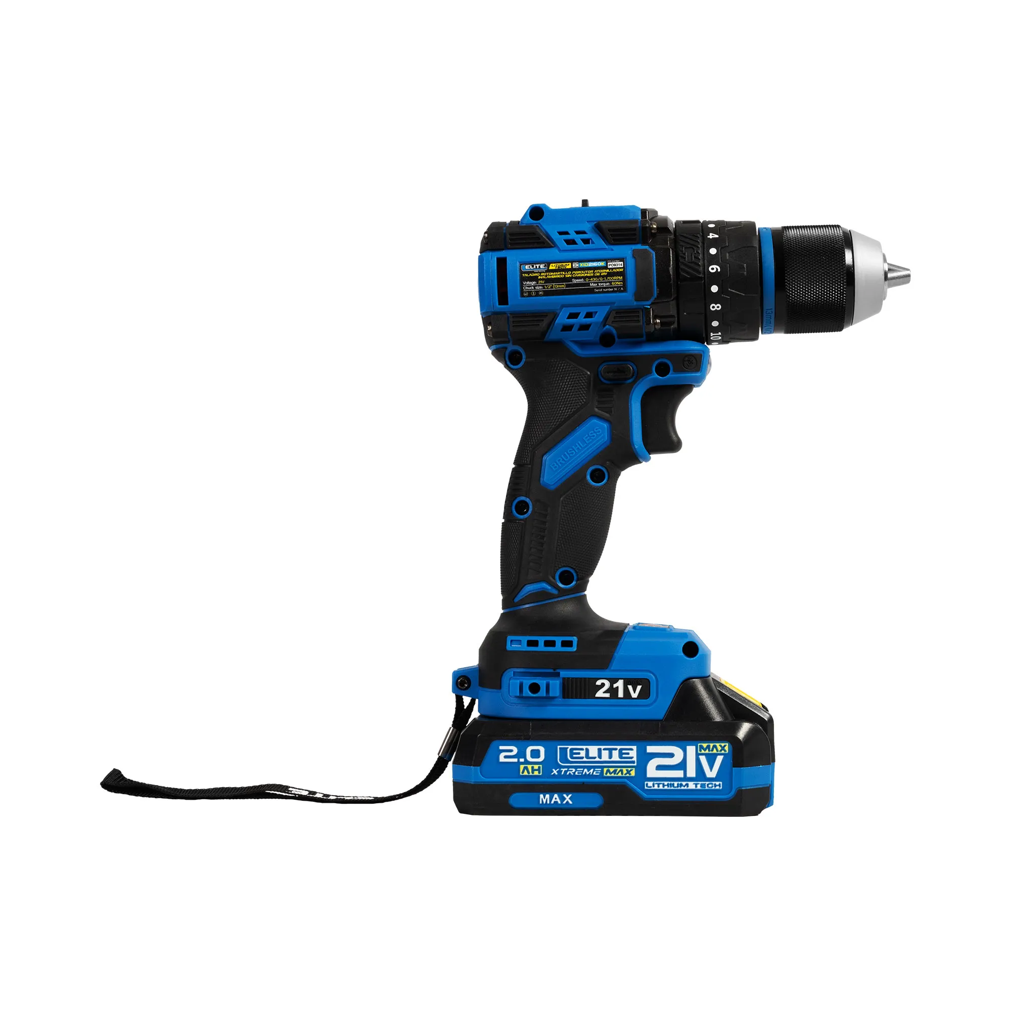 Taladro de impacto inalambrico 21V + Esmeriladora inalambrica brushless 21V