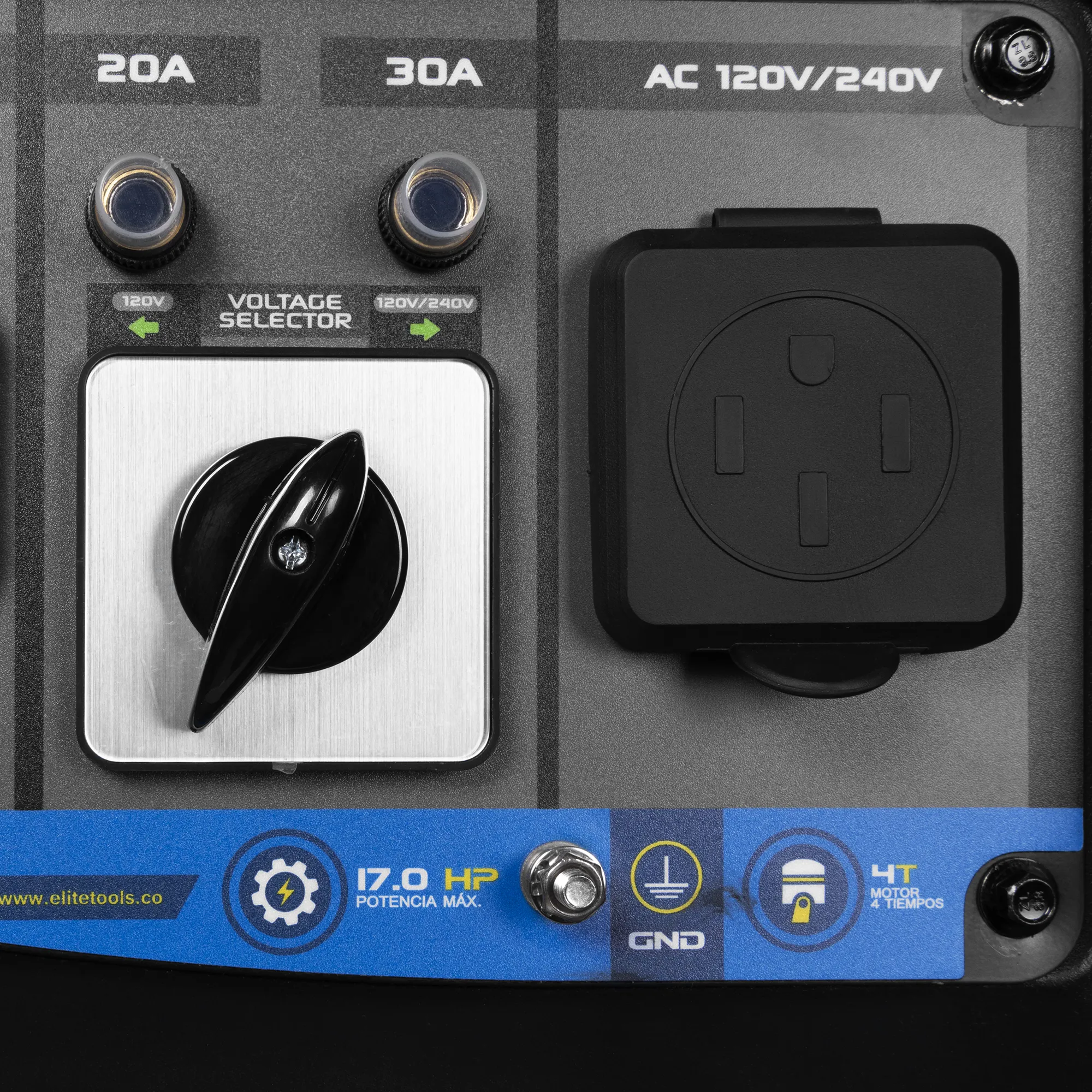 Generador a gasolina Abierto 11.000W 120V-240V 60Hz Encendido electrico con llave y manual - Incluye selector ATS