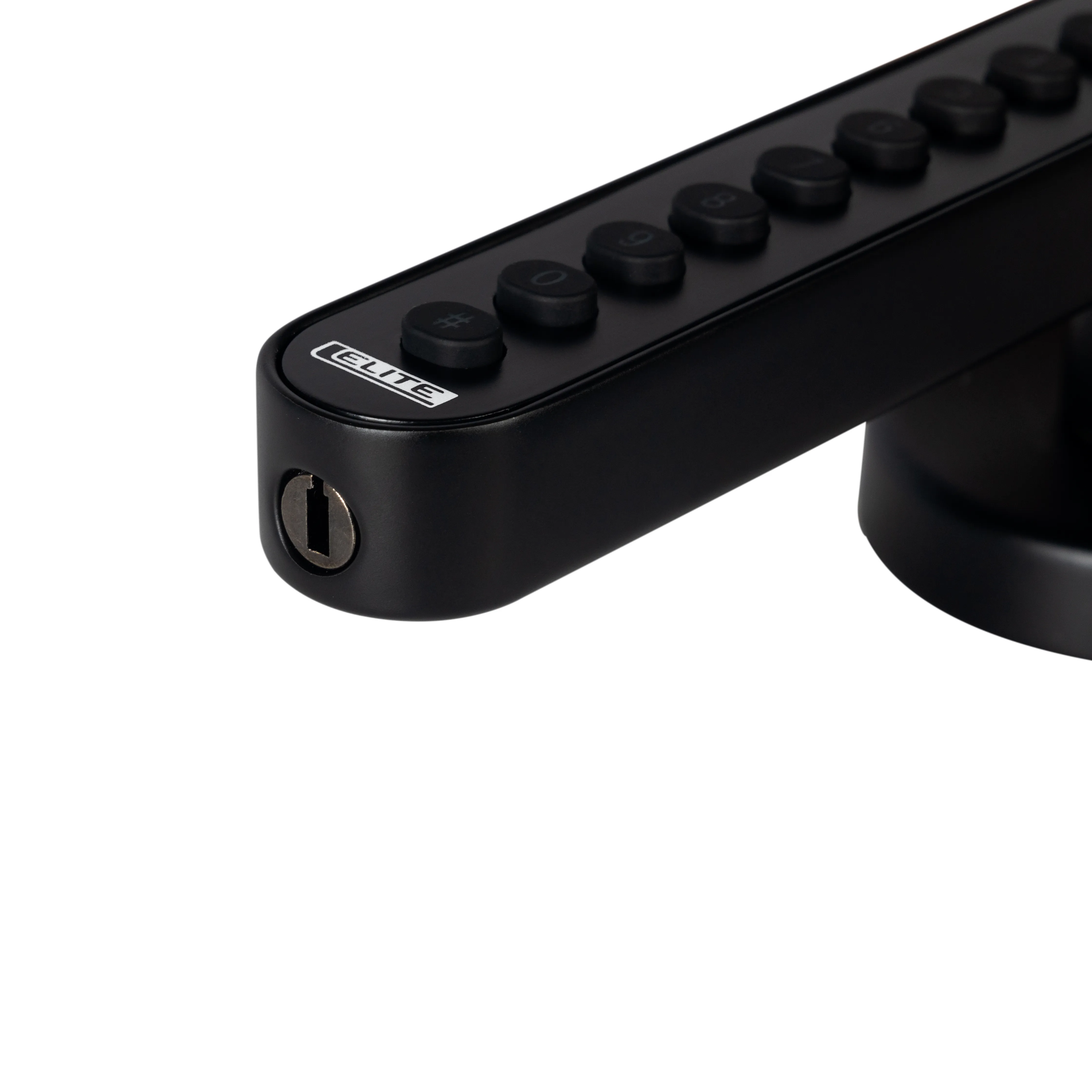 Cerradura inteligente ELITE para puertas de hasta 6cm de ancho. 3 métodos de apertura: aplicación (bluetooth), clave y llave. SL2000L