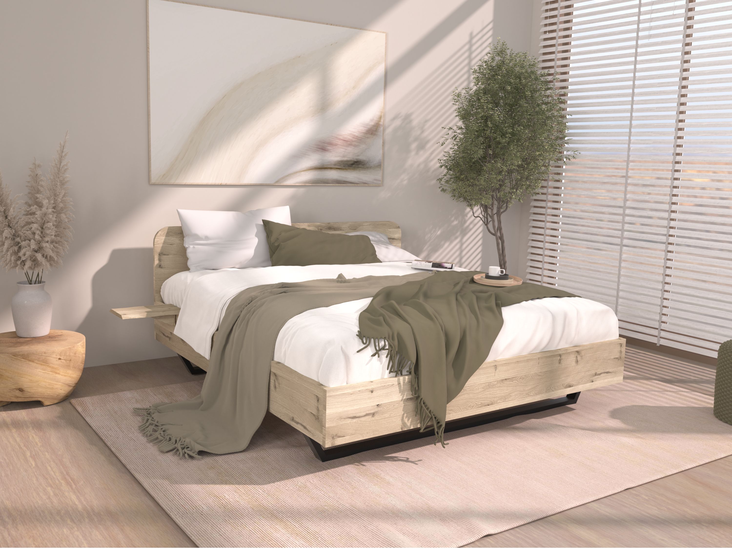 Bed Leeds | 200 x 220 cm | Slede poten