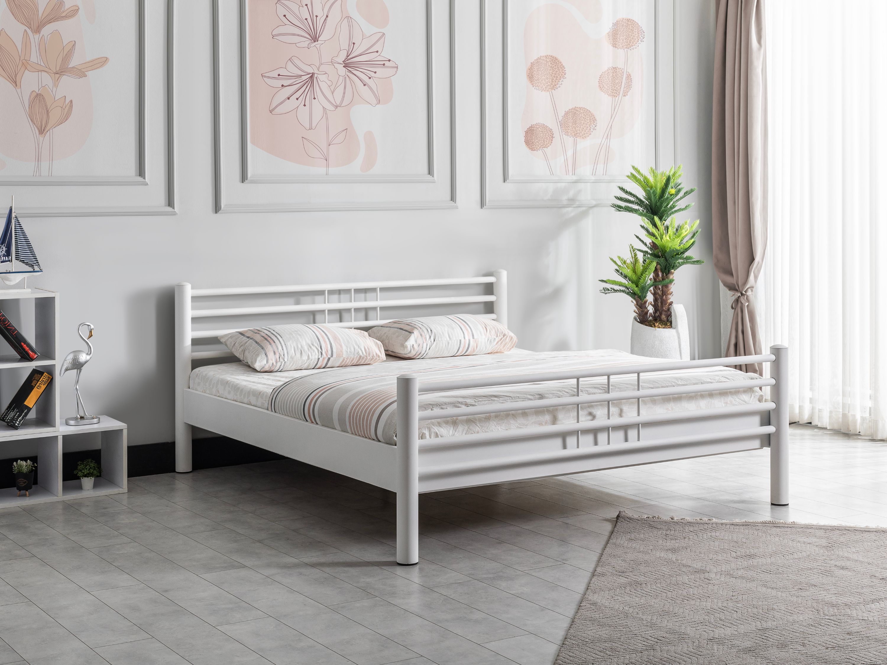 Bed Davos | 140 x 210 cm | Wit