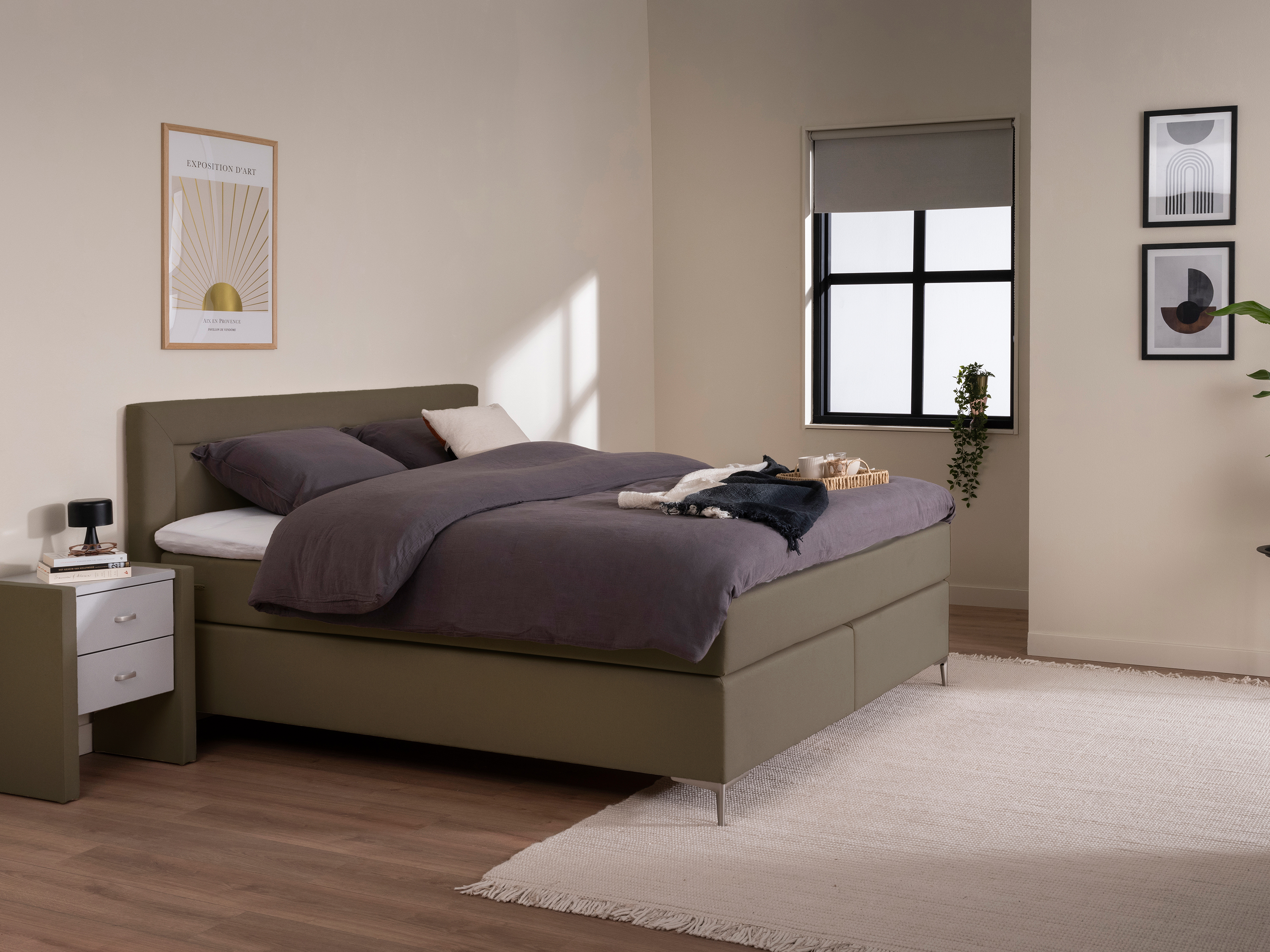 Boxspring Milaan vita