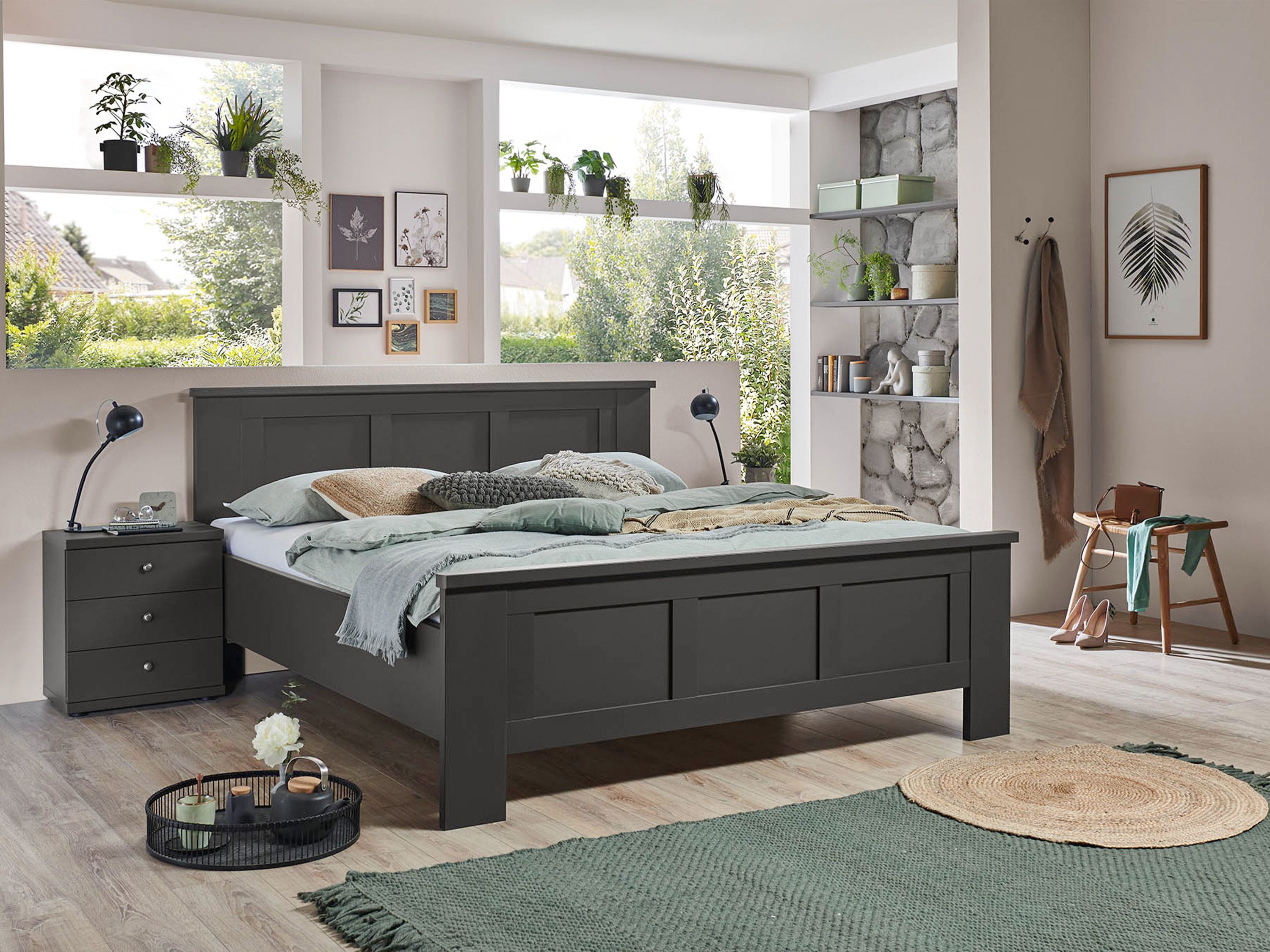 Bed Celta | 140 x 210 cm | Grafiet decor