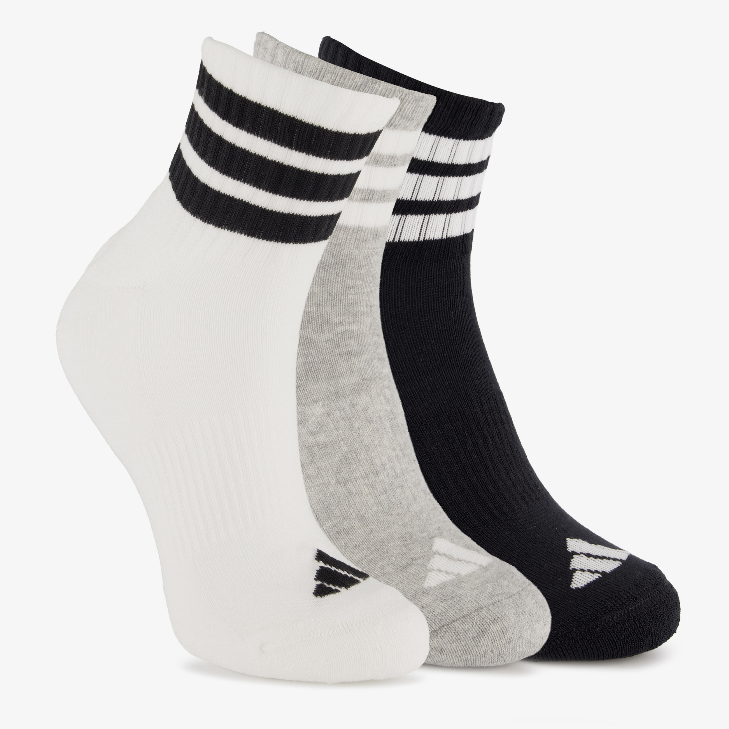3 Adidas unisex sokken wit zwart, foto 2
