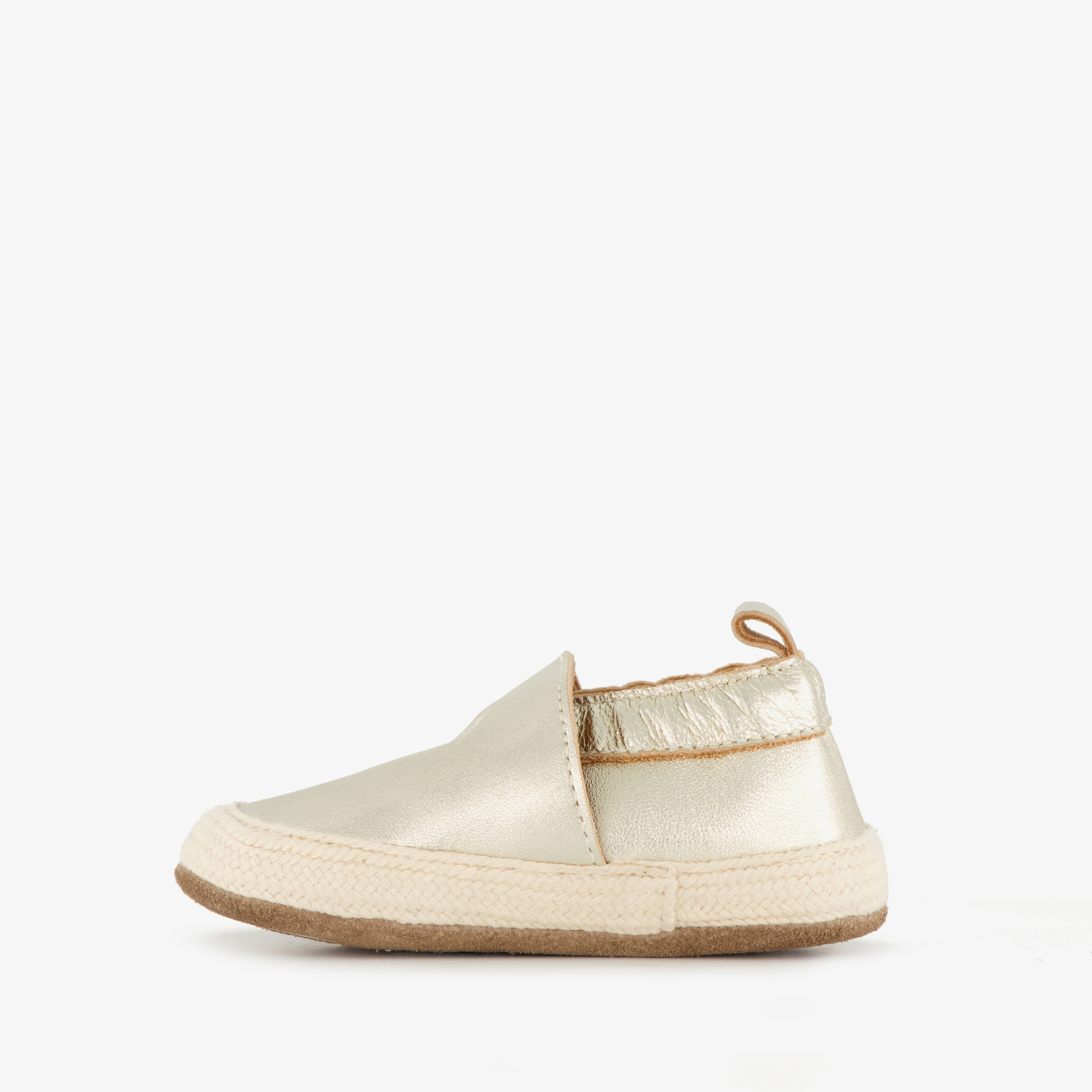 Groot leren babyschoenen goud