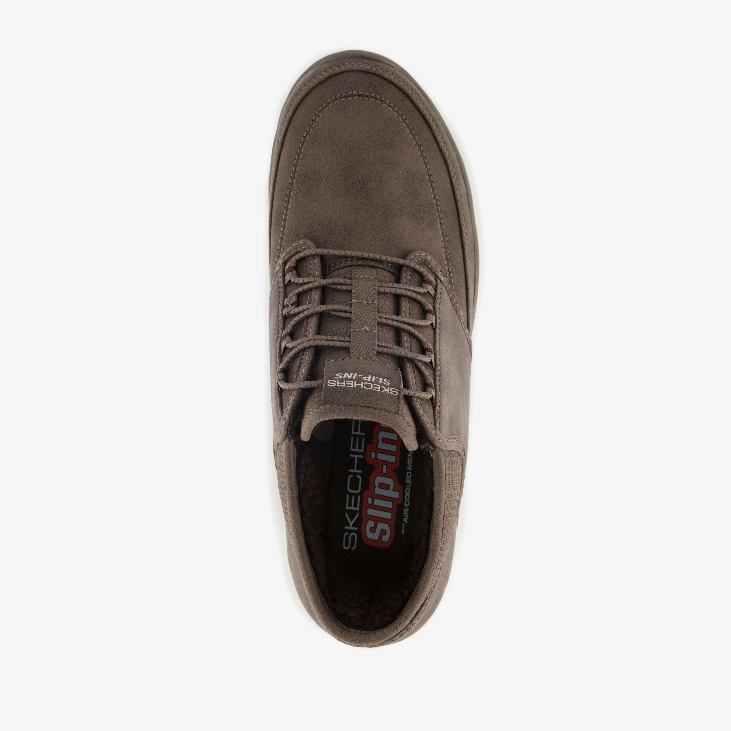 Skechers Slip-ins: Summits Siegul suède heren sneakers bruin, foto 5