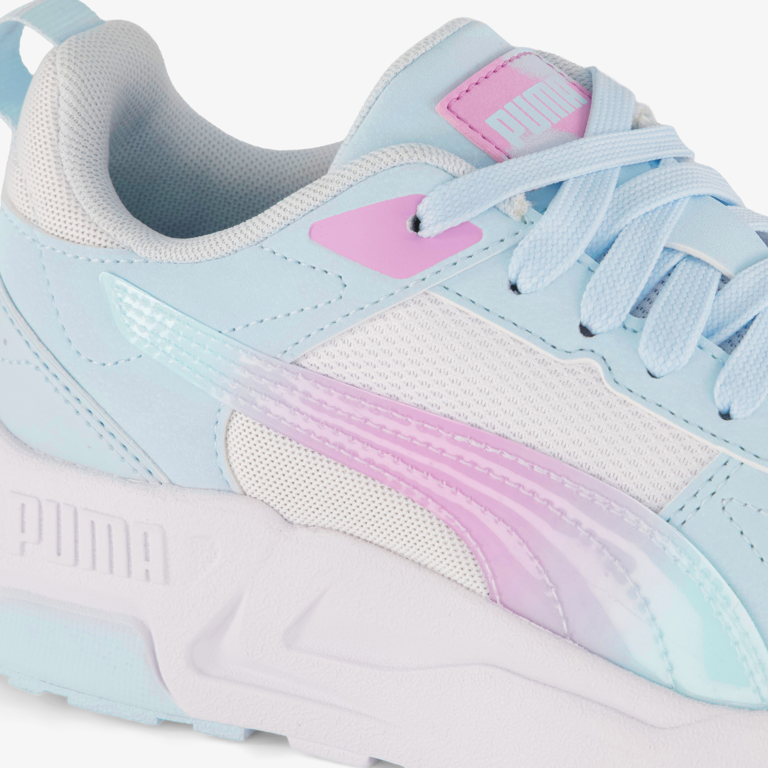 Puma Trinity 2 LT Faded Glow JR. meisjes sneakers blauw, foto 3
