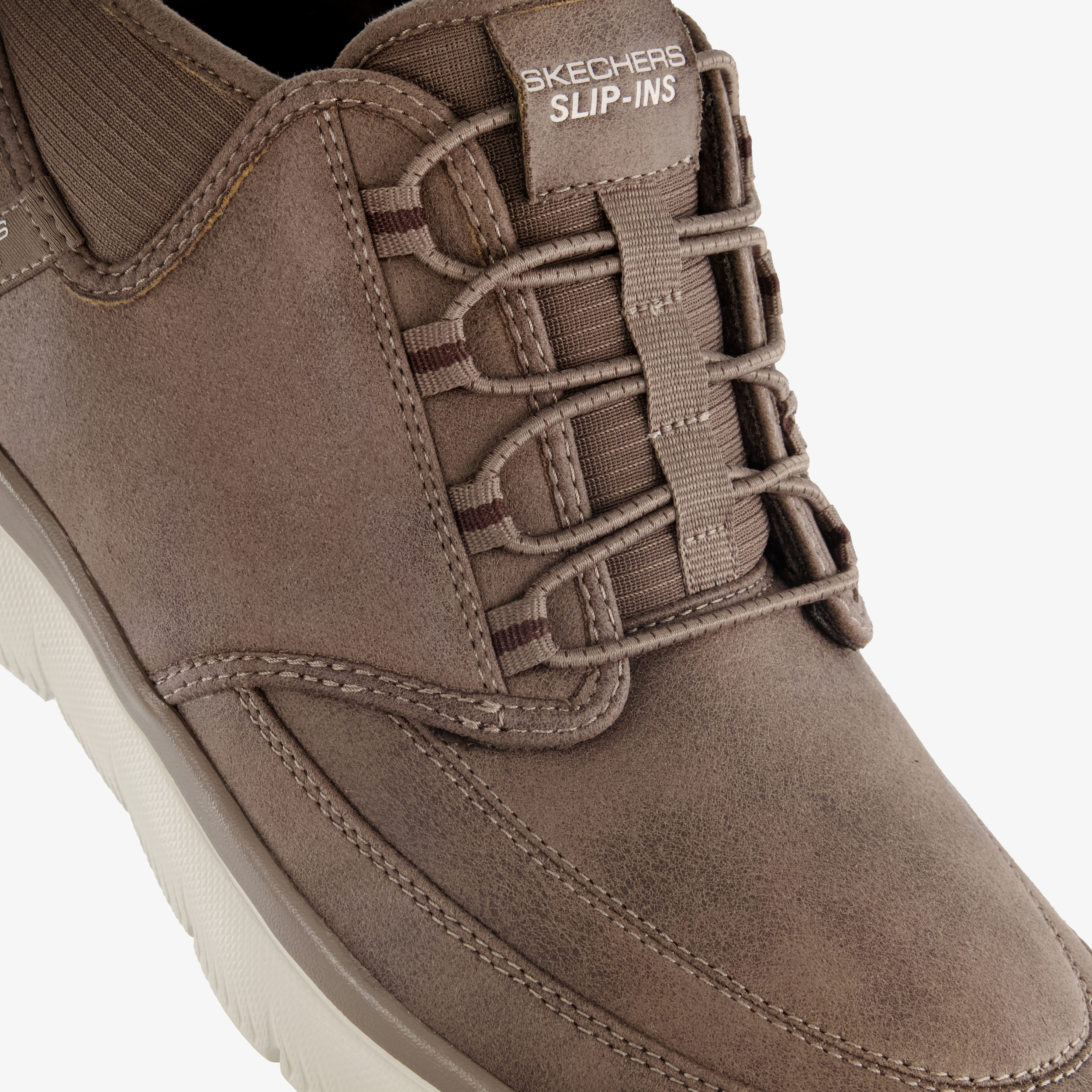 Skechers Slip-ins: Summits Siegul suède heren sneakers bruin, foto 2