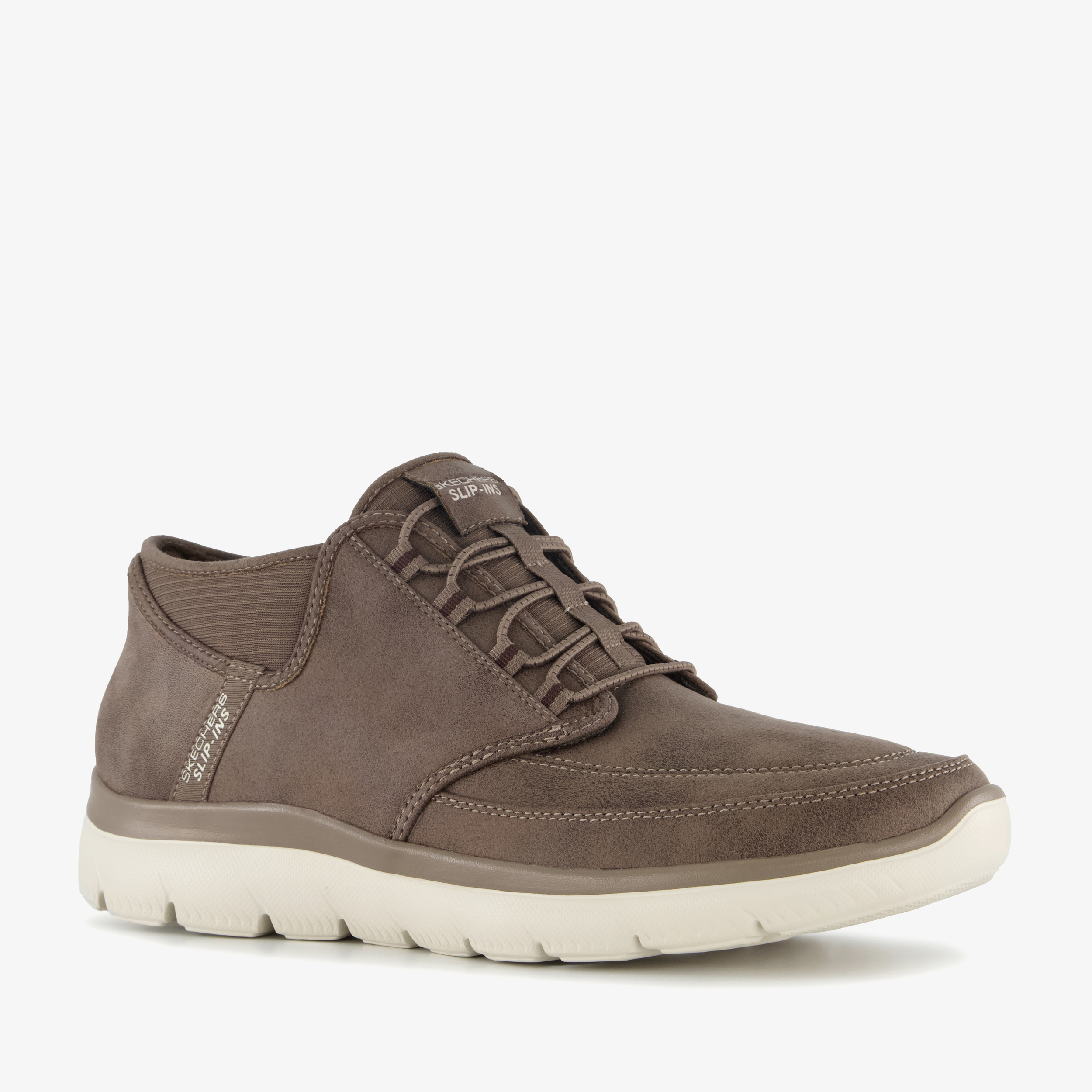 Skechers Slip-ins: Summits Siegul suède heren sneakers bruin, foto 7