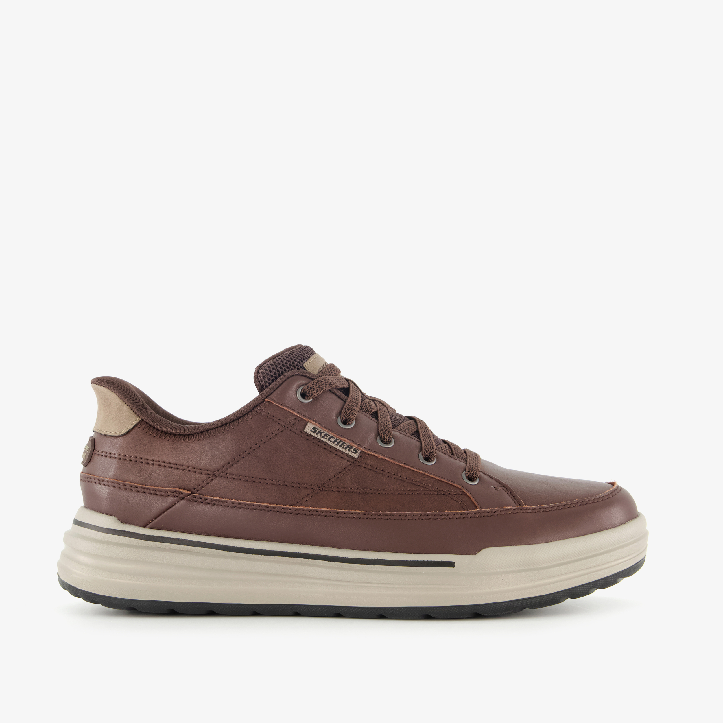Skechers Slip-ins Relaxed Fit: Sterling - Hansel sneakers bruin, foto 6