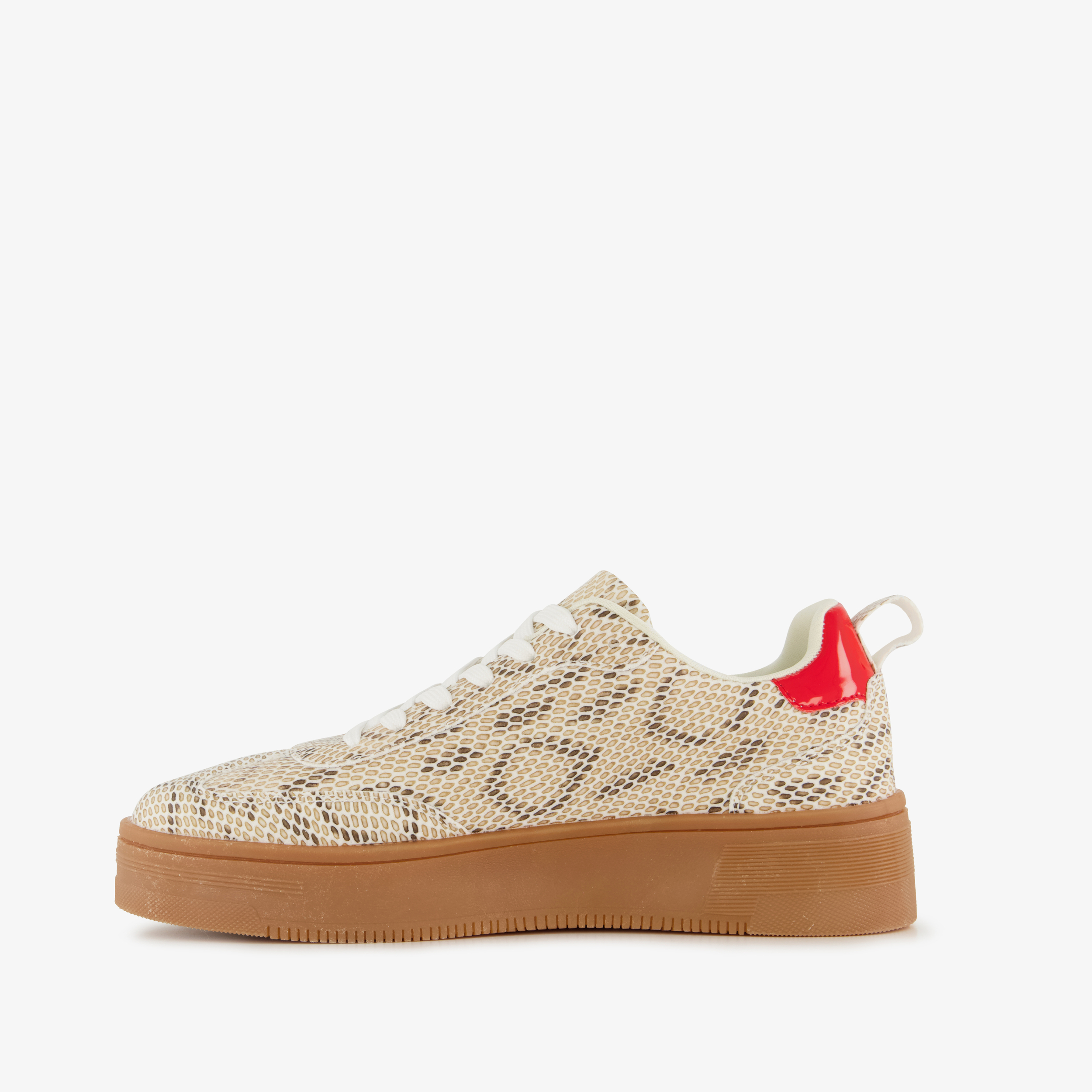 Blue Box dames sneakers met slangenprint