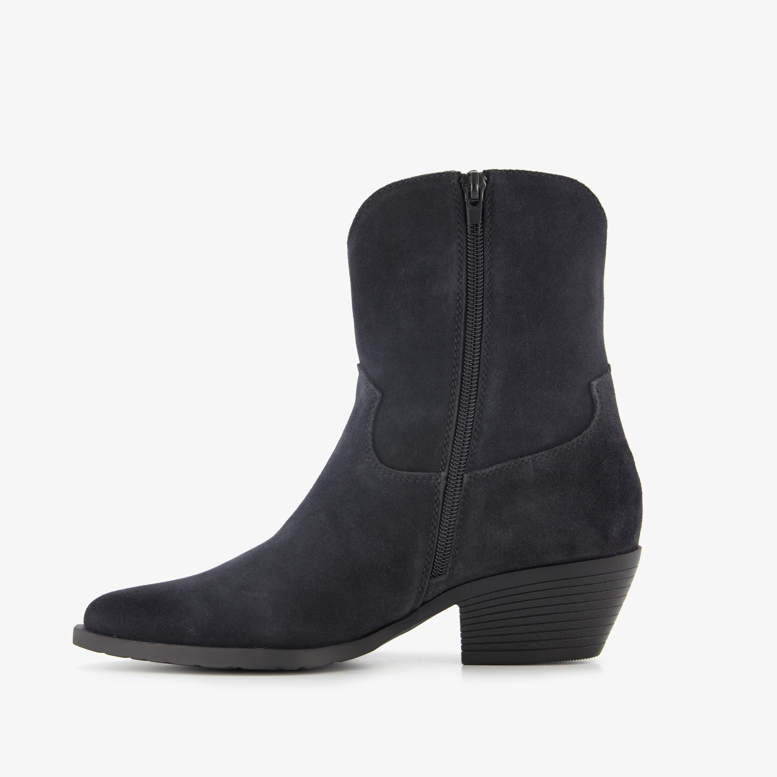 Harper suède dames western laarzen zwart
