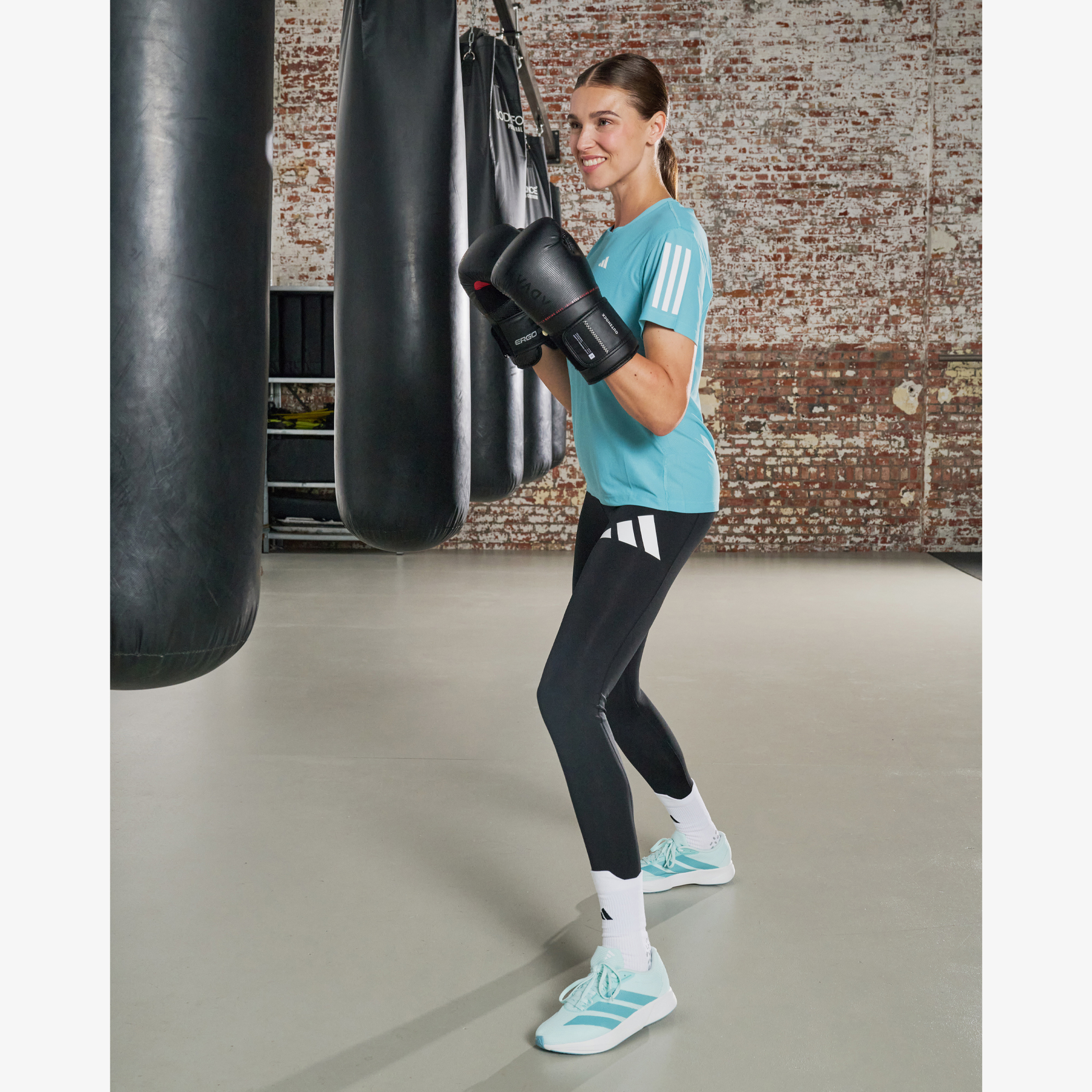Adidas Train Essentials Big Logo dames sportlegging zwart, foto 3