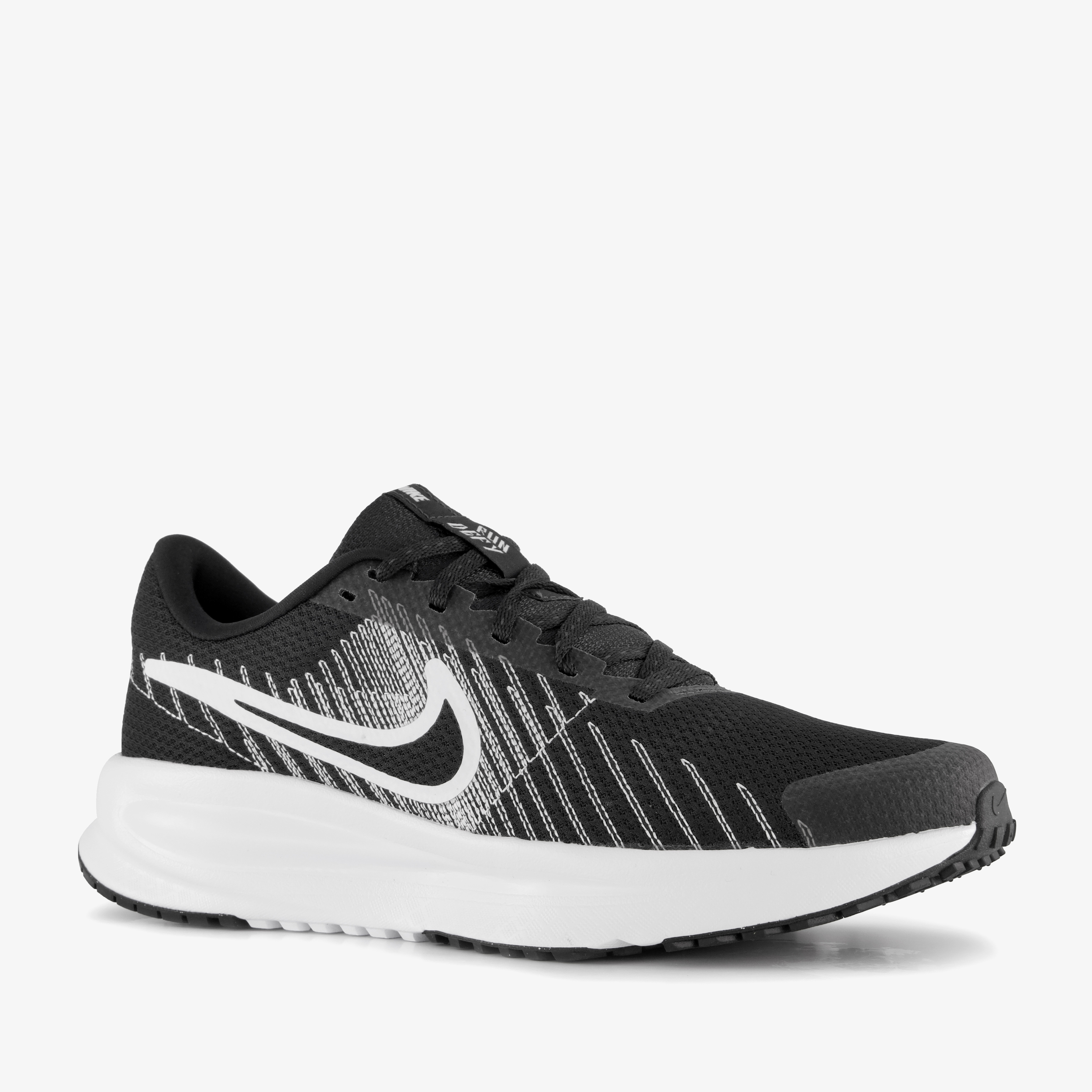 Nike Run Defy heren hardloopschoenen zwart wit, foto 7