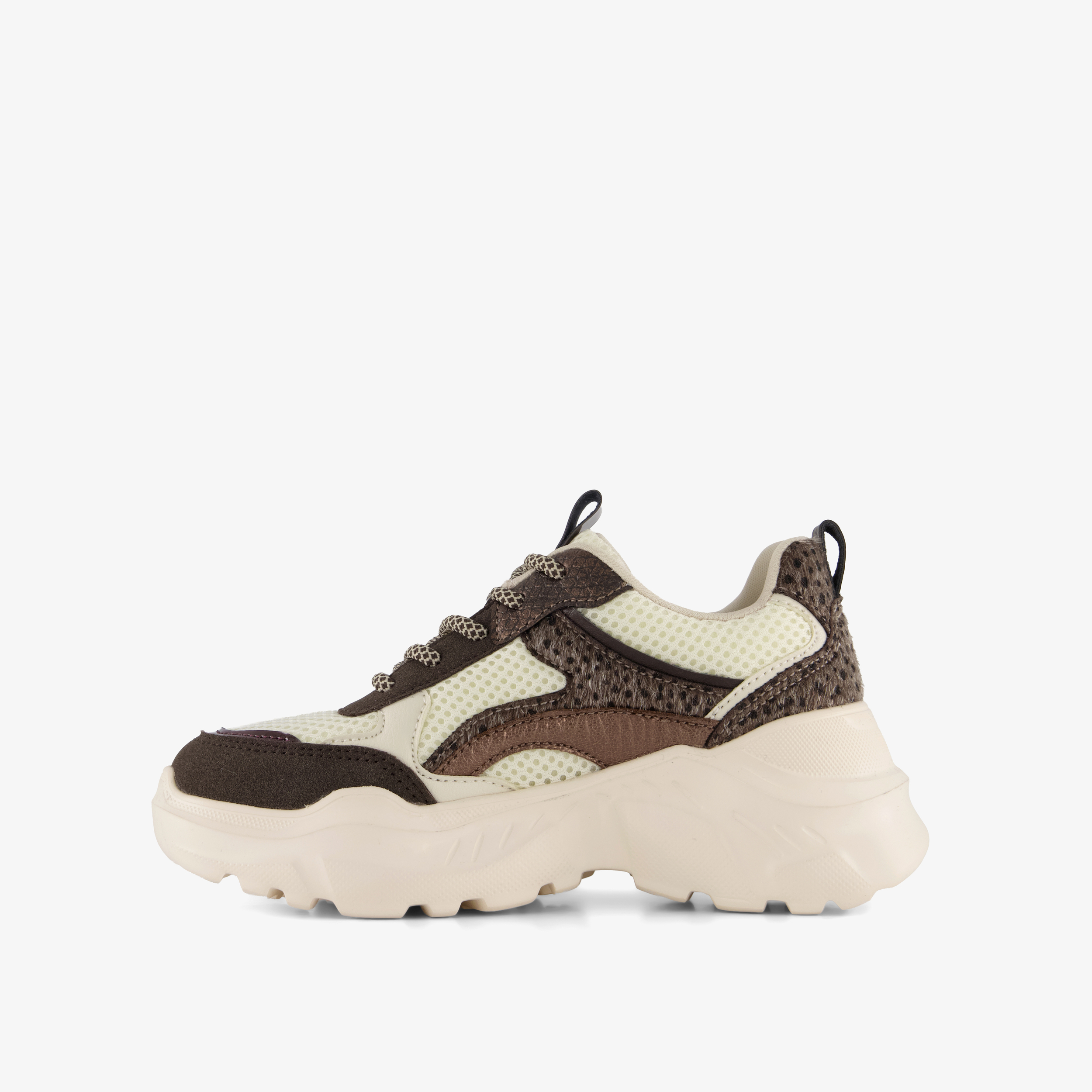 Blue Box meisjes dad sneakers beige bruin
