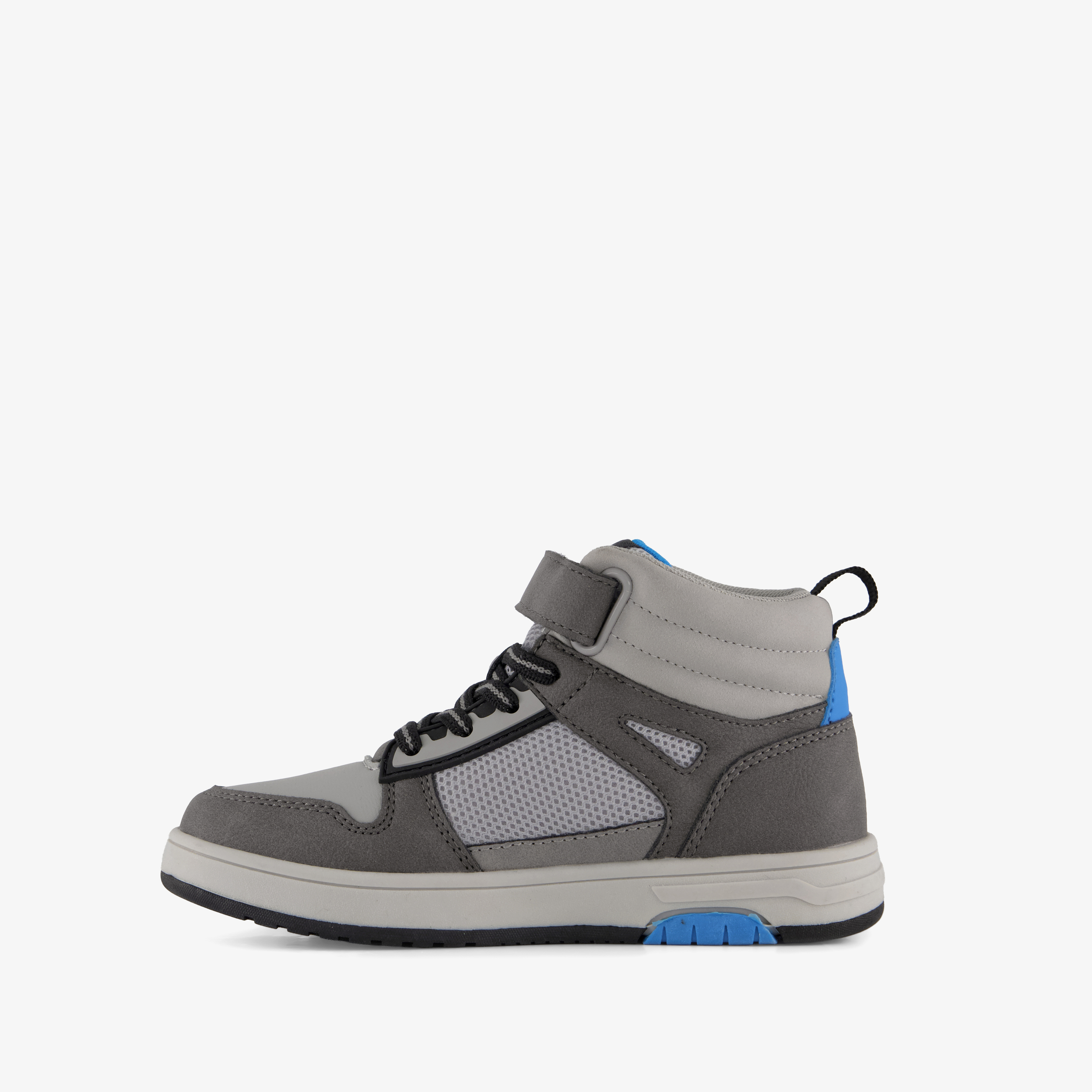 Blue Box hoge jongens sneakers grijs blauw