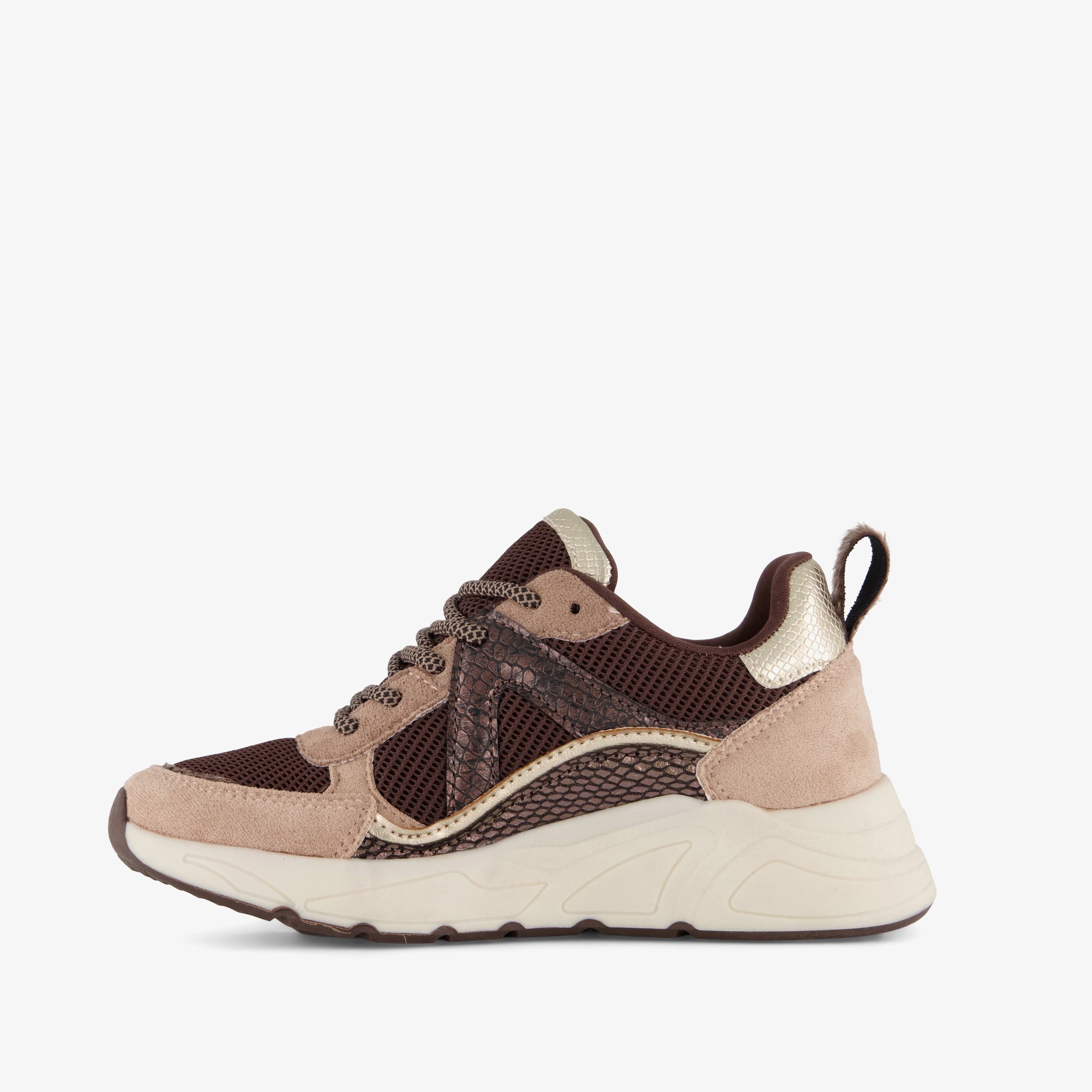 Blue Box meisjes dad sneakers bruin beige