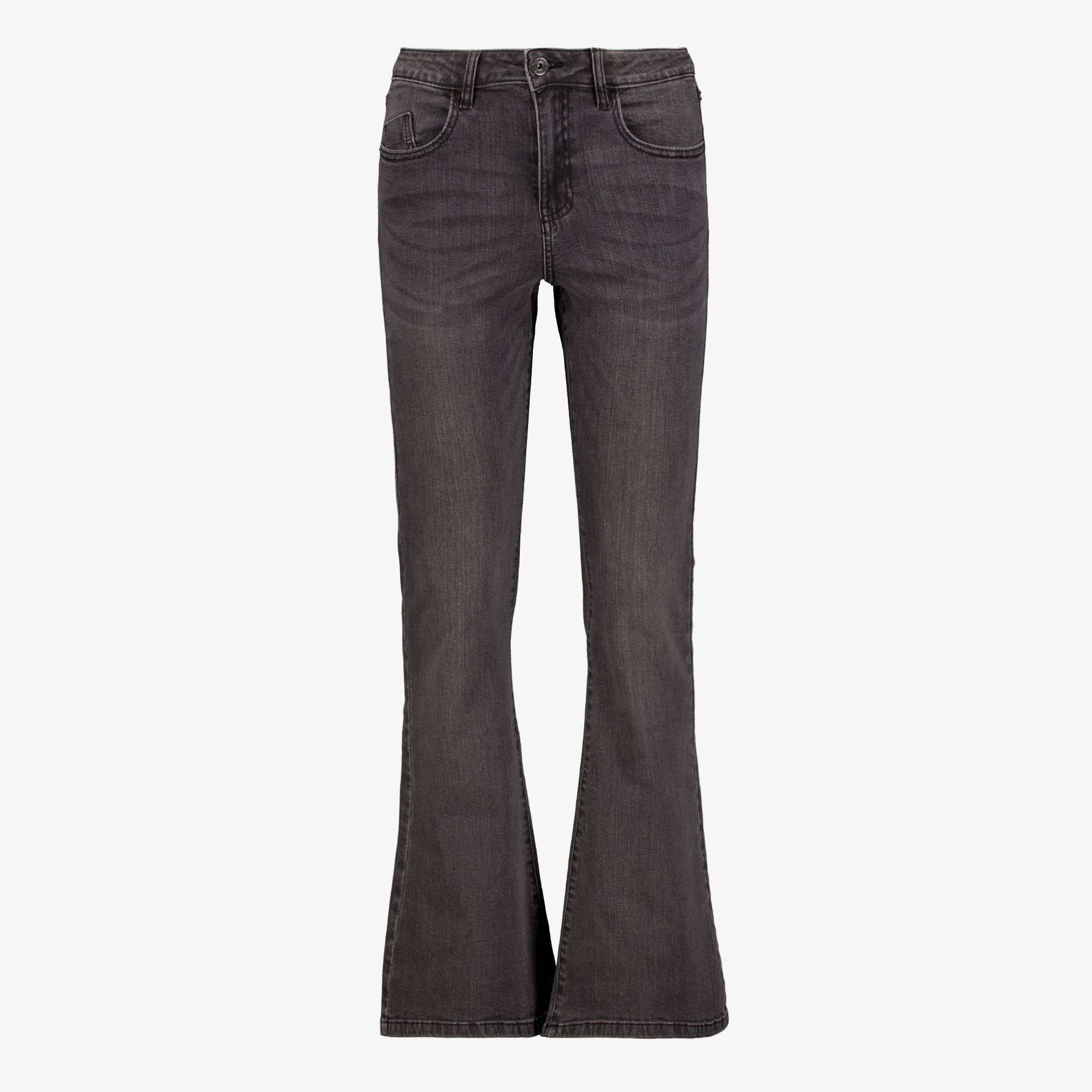 TwoDay dames flared jeans donkergrijs