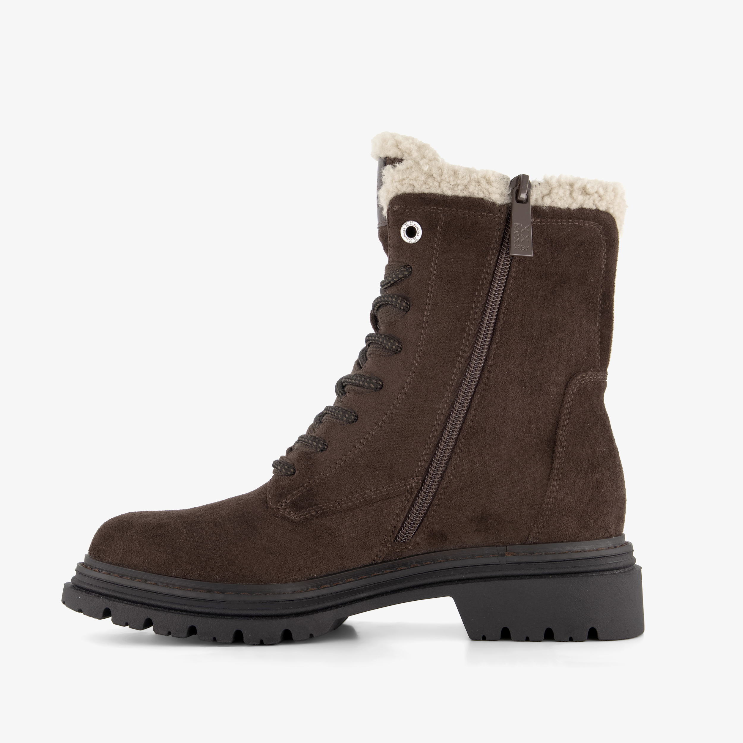 XX by Mexx gevoerde dames veterboots cognac