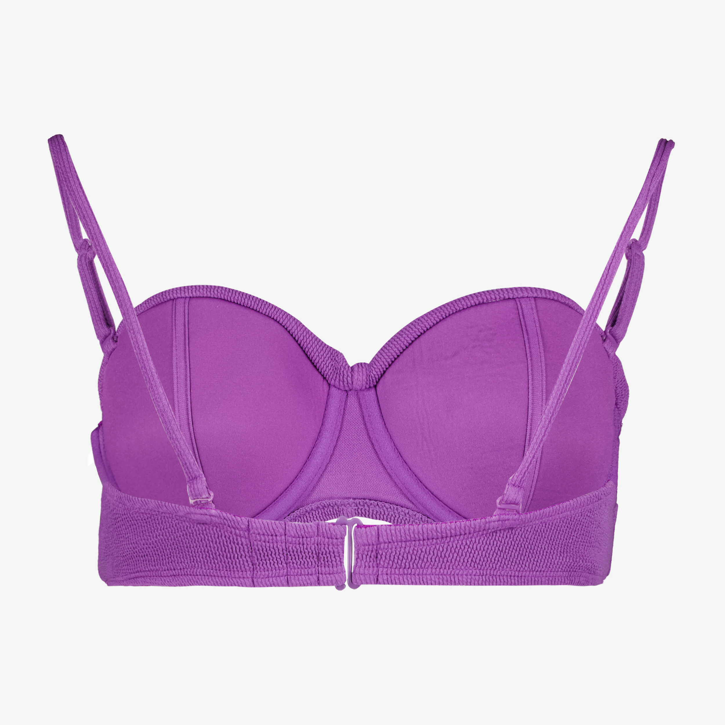 Osaga voorgevormde dames bikinitop met structuur paars Roze