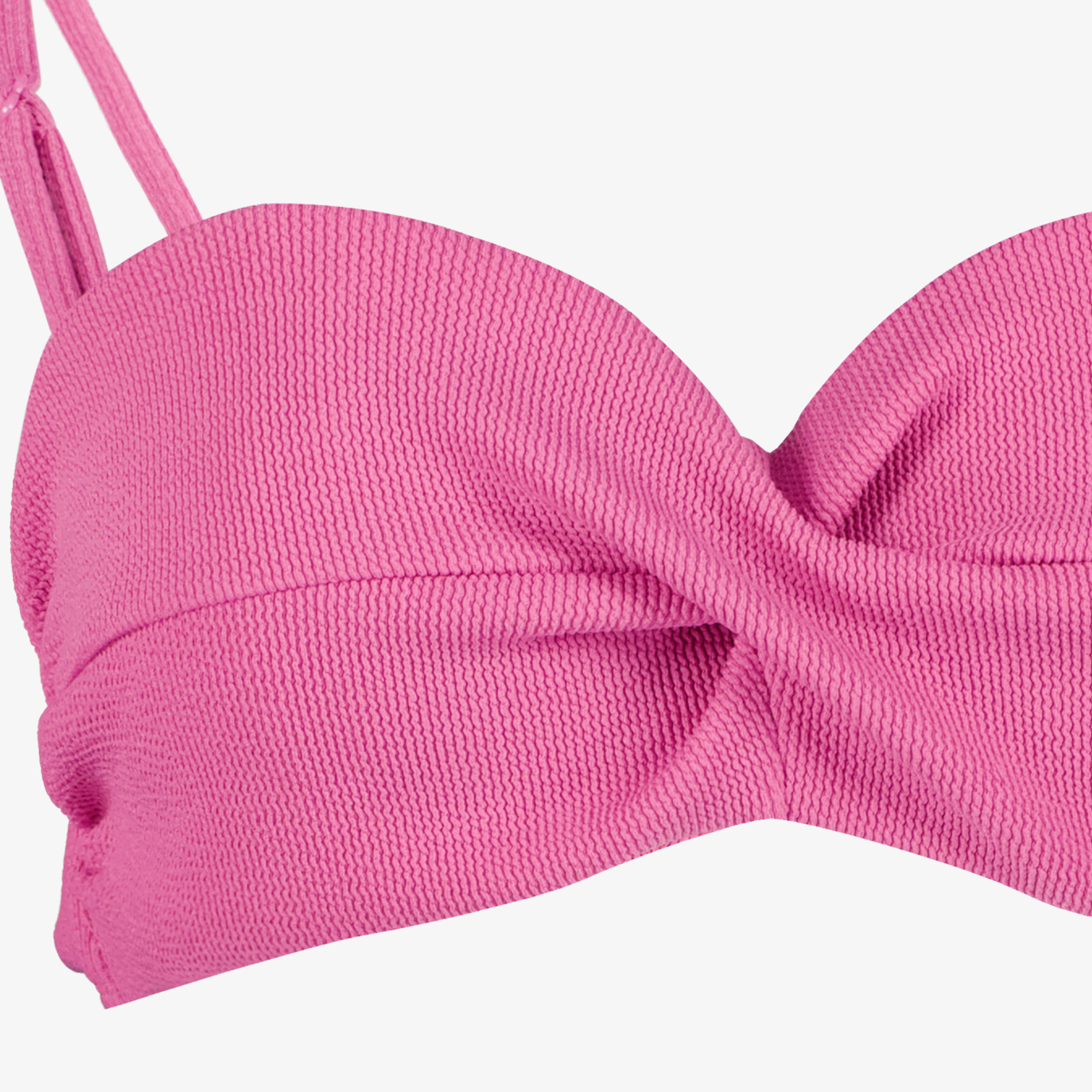 Osaga voorgevormde dames bikinitop met structuur roze, foto 2