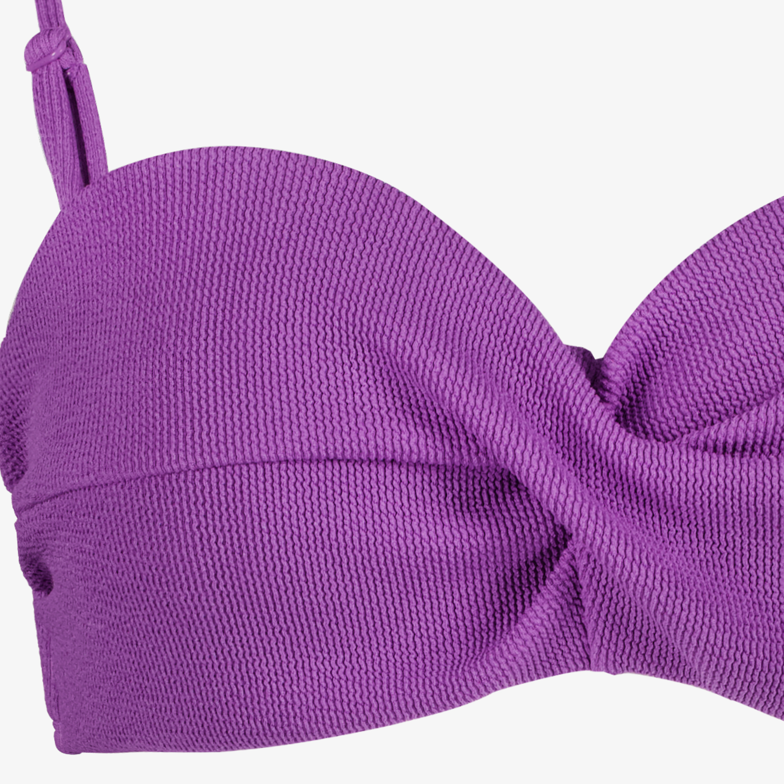 Osaga voorgevormde dames bikinitop met structuur paars, foto 2