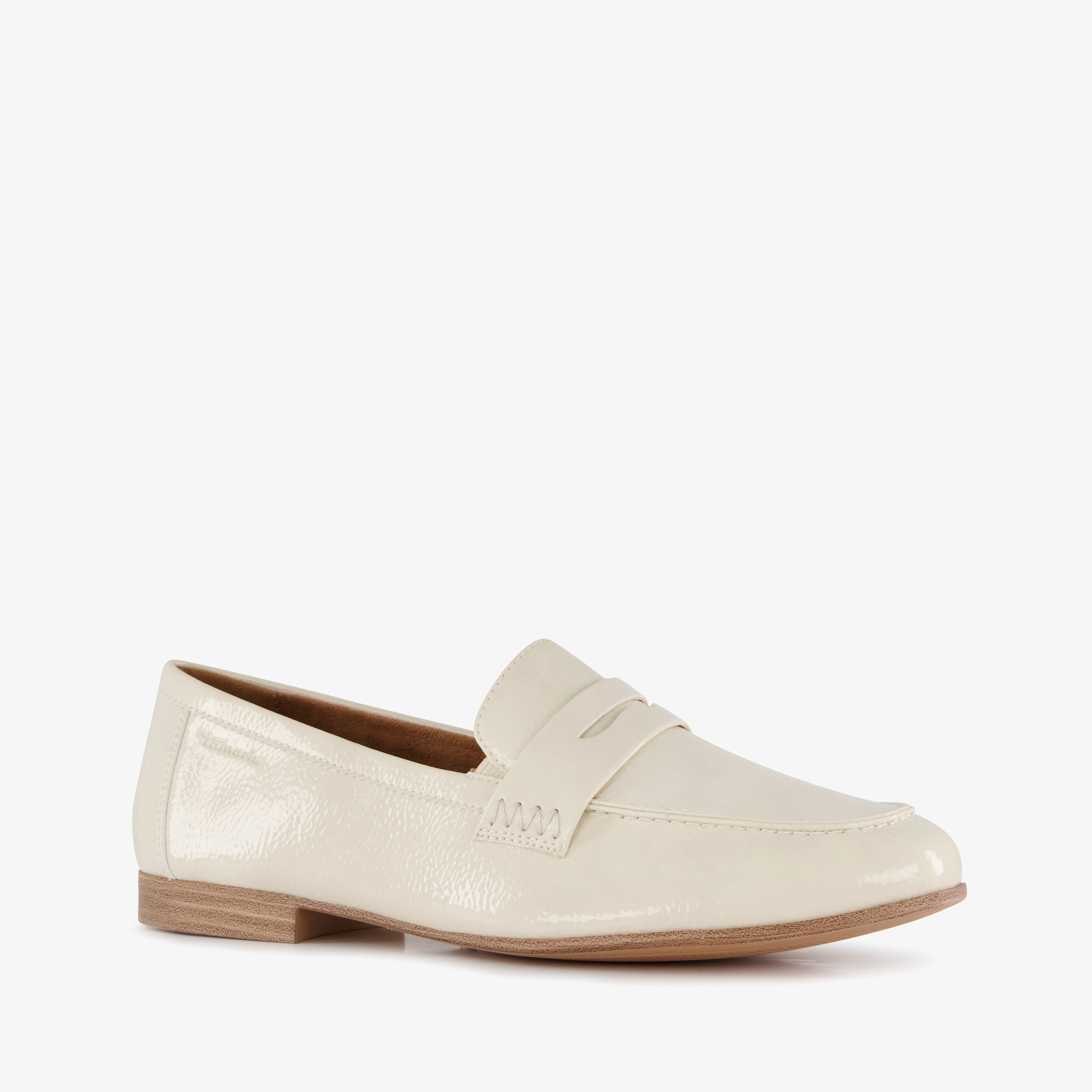 Tamaris dames loafers met lak ivoor, foto 7