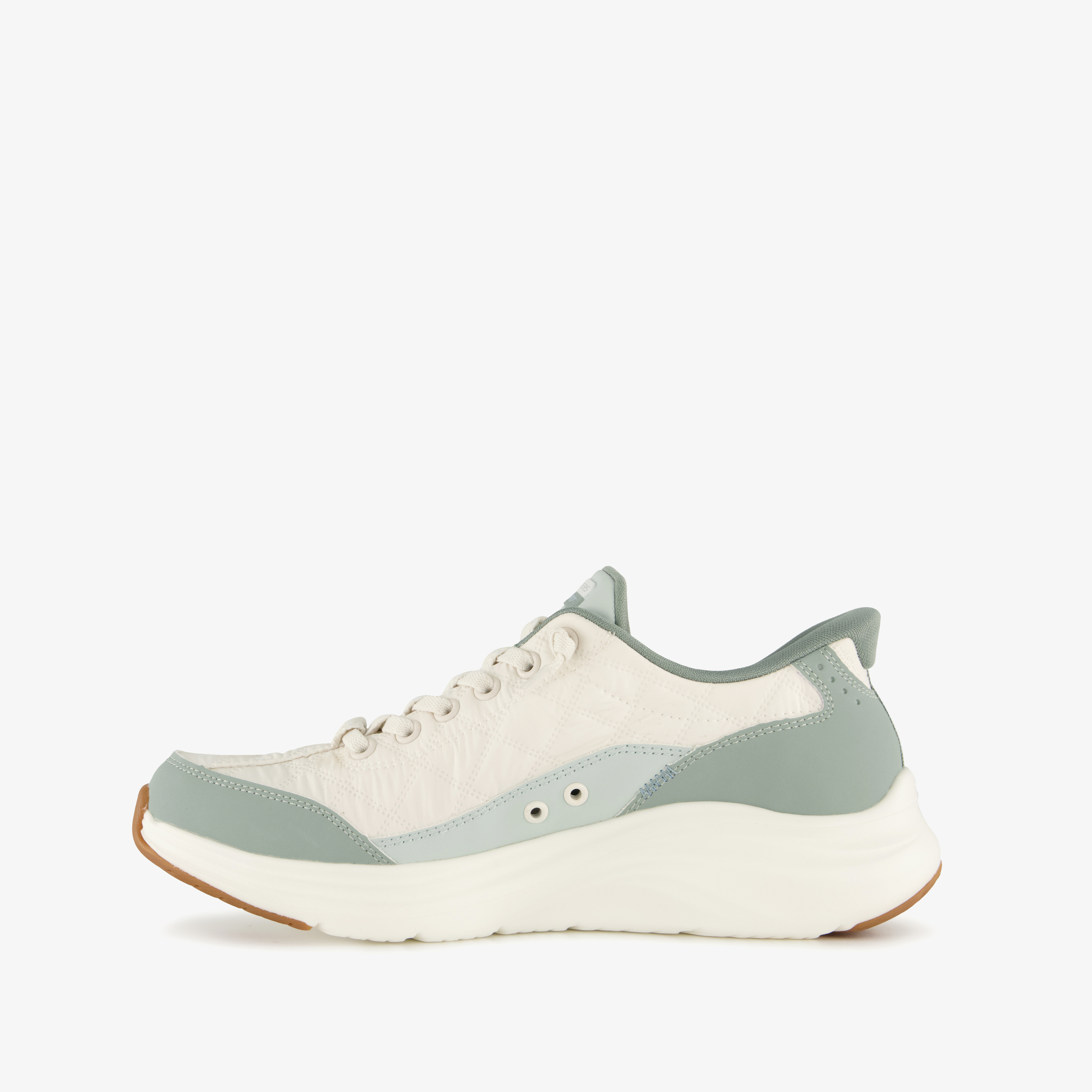 Skechers Slip-ins Cozy Fit dames sneakers groen wit