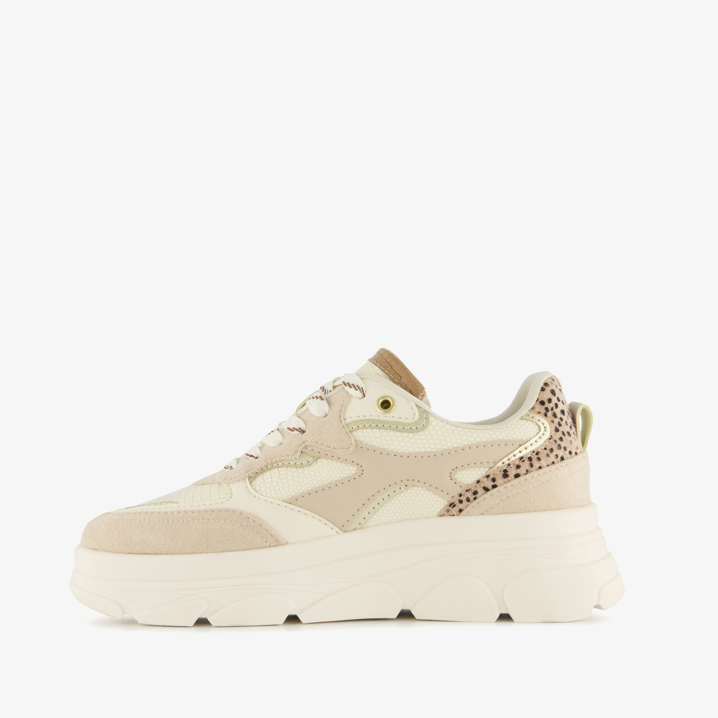 Blue Box dames sneakers beige