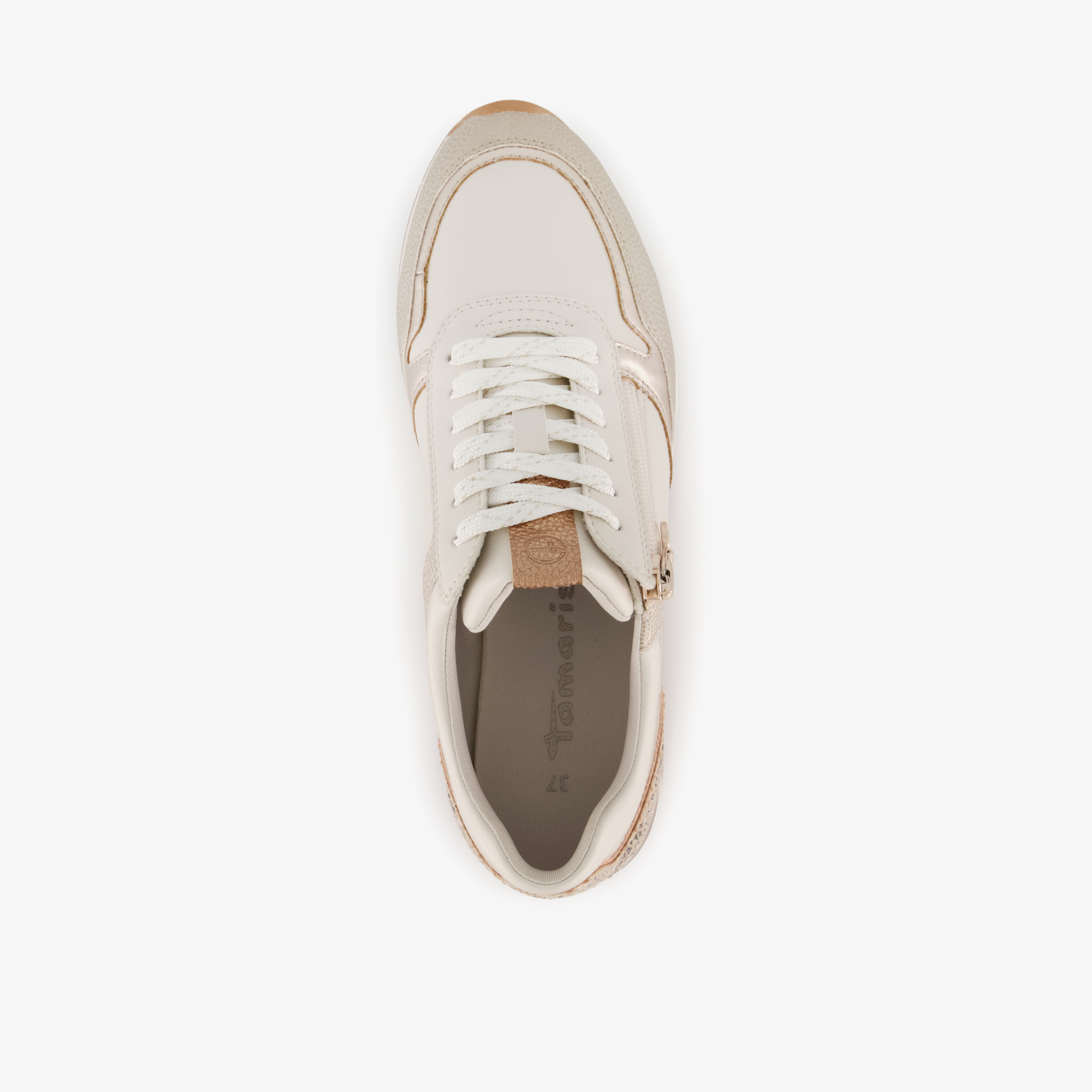 Tamaris sneakers dames beige, foto 5