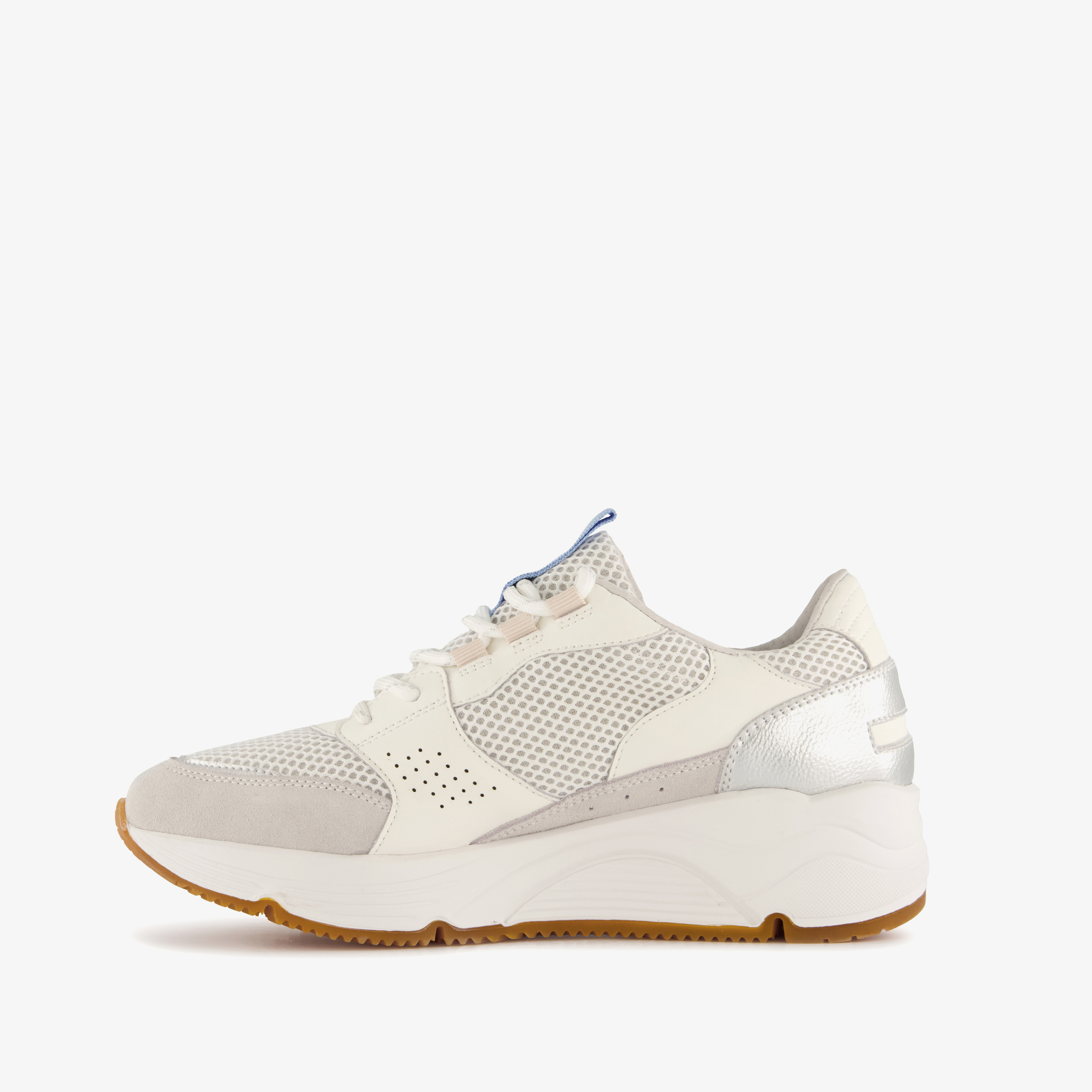 Hush Puppies leren dames sneakers wit