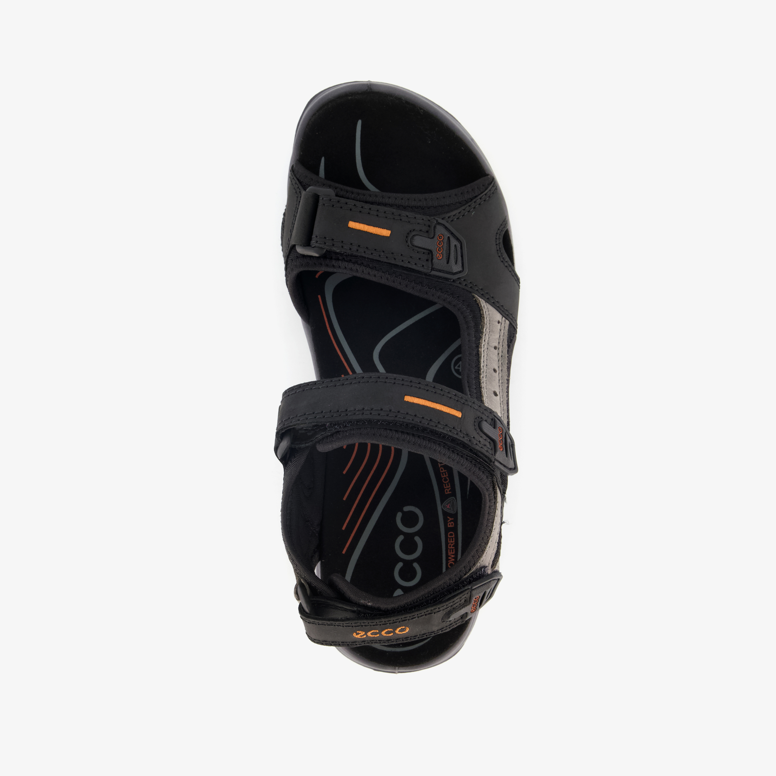 Ecco Offroad leren heren sandalen zwart, foto 5
